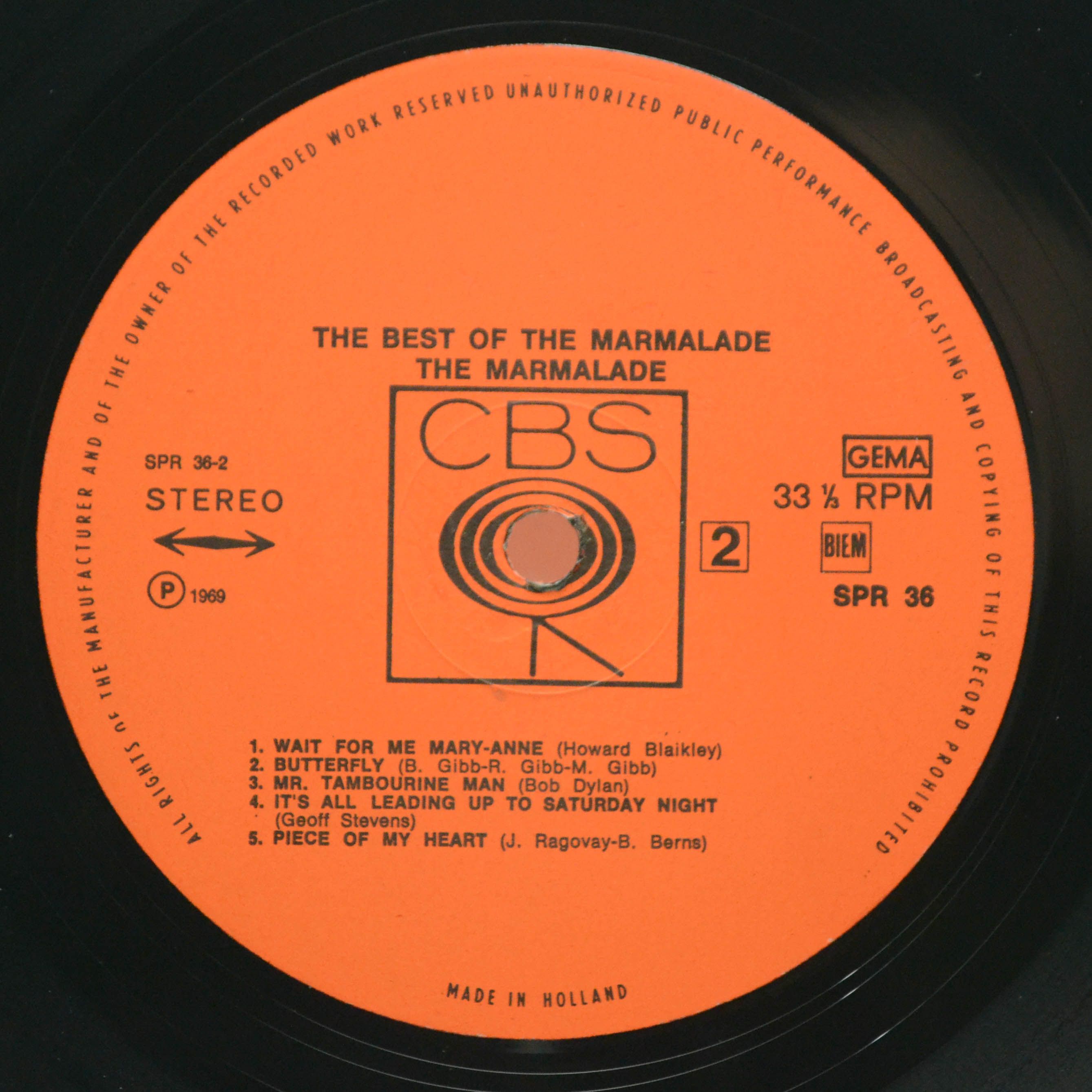 Виниловая пластинка Marmalade — The Best Of The Marmalade, 1969