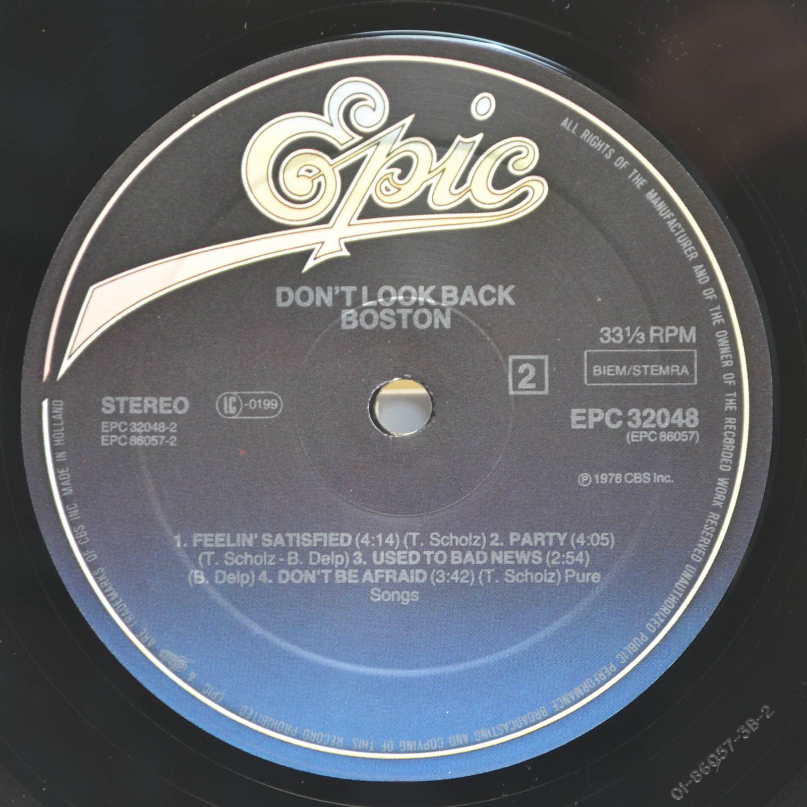 Boston — Don't Look Back, 1978
