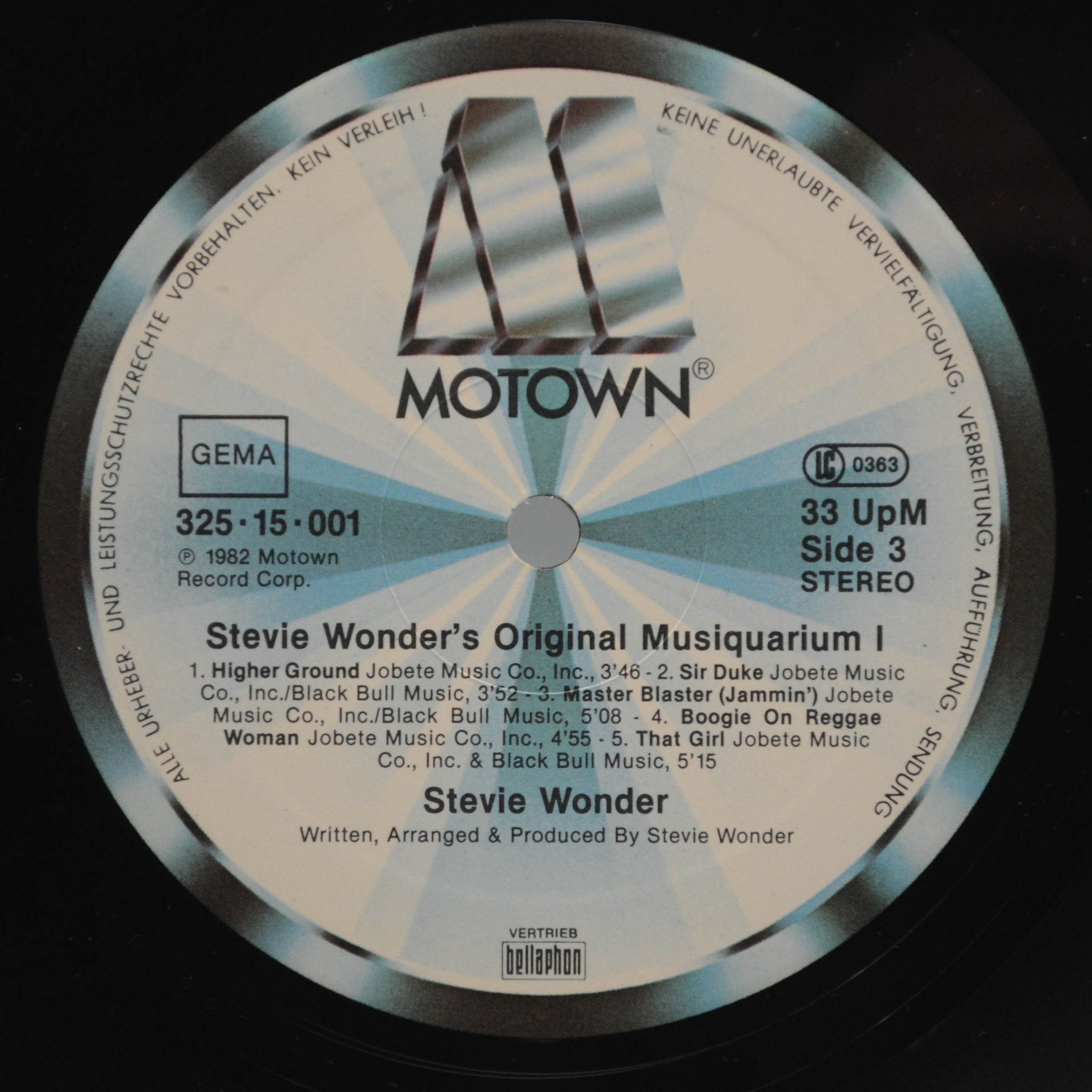 Stevie Wonder — Stevie Wonder's Original Musiquarium 1 (2LP), 1982