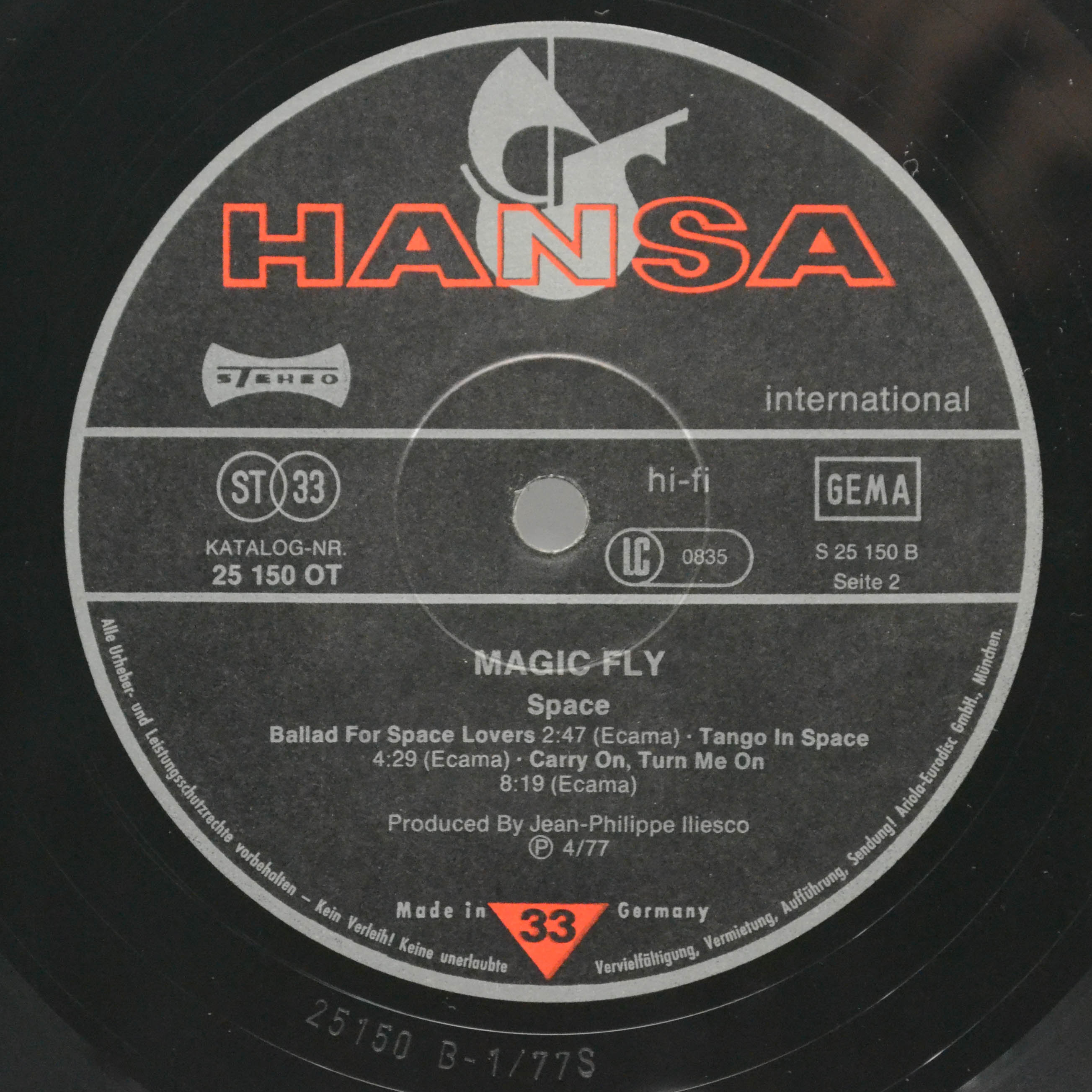 Space — Magic Fly, 1977