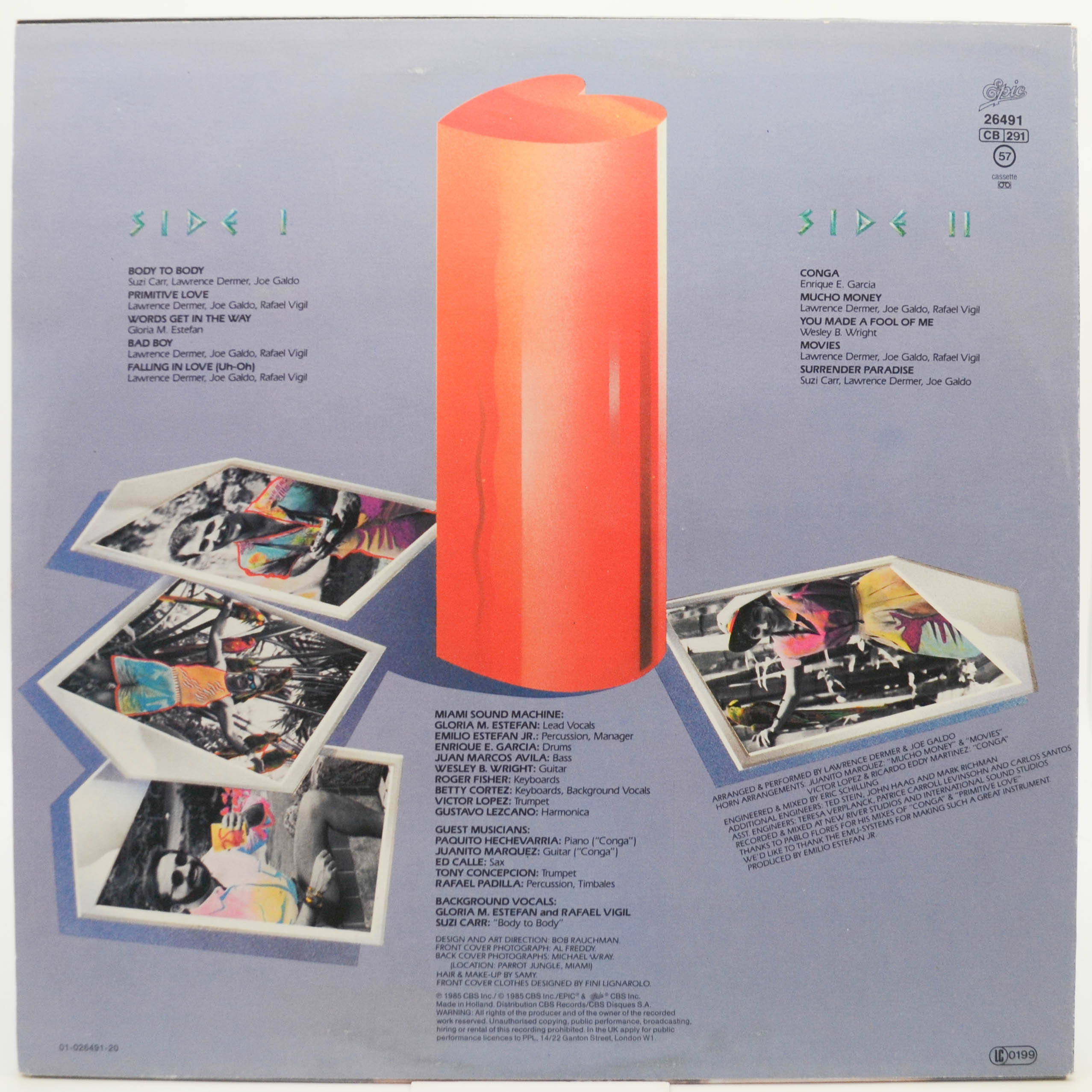 Виниловая пластинка Miami Sound Machine — Primitive Love, 1985