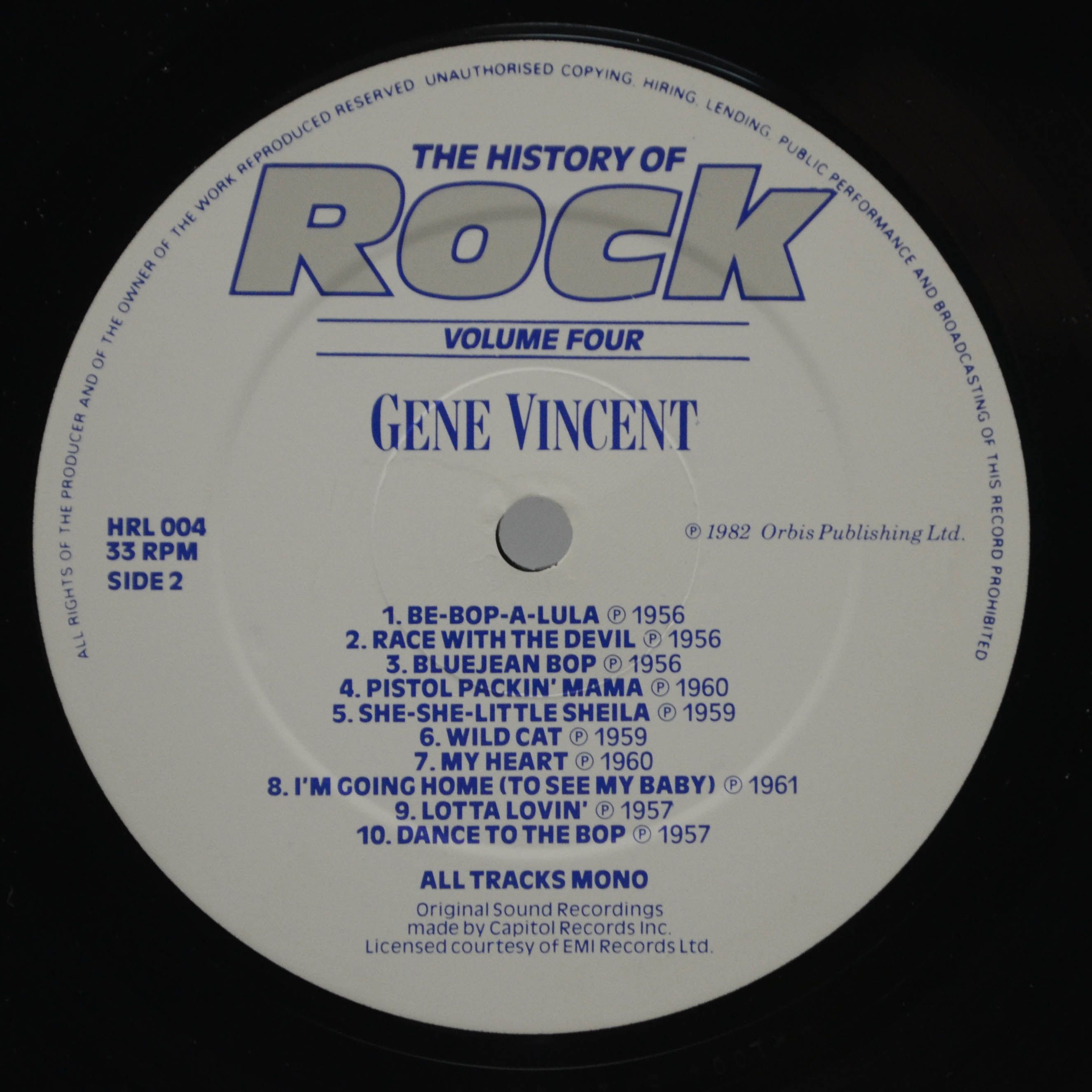 Chuck Berry / Gene Vincent / Everly Brothers / Sam Cooke — The History Of Rock (Volume Four) (2LP, UK), 1982