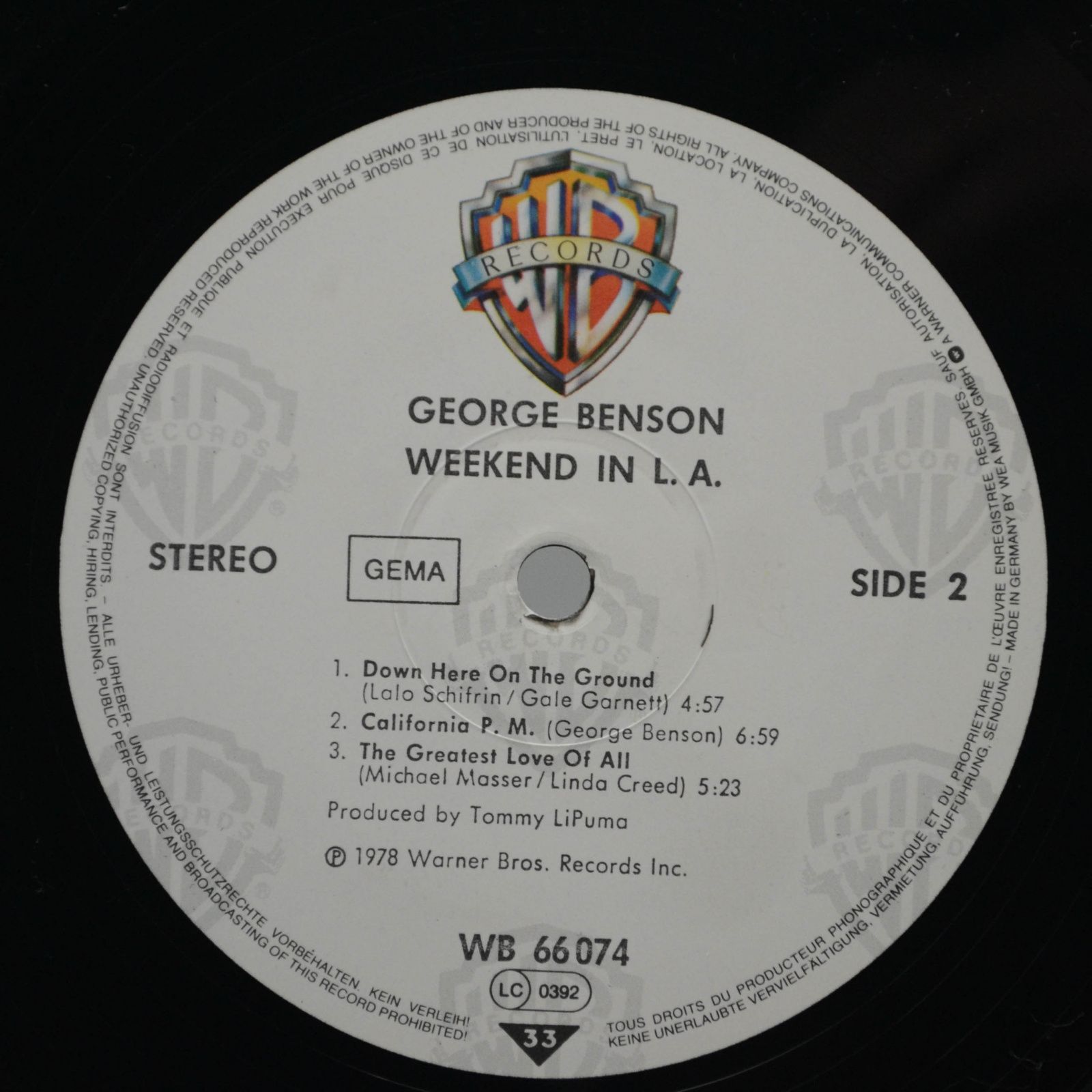 George Benson — Weekend In L.A. (2LP), 1978