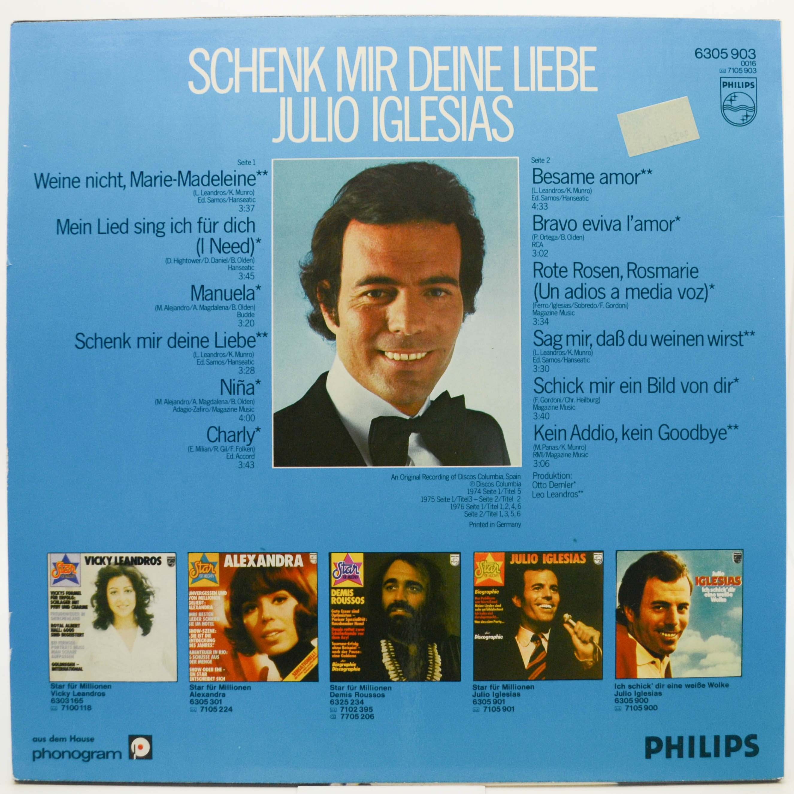 Julio Iglesias — Schenk Mir Deine Liebe, 1976