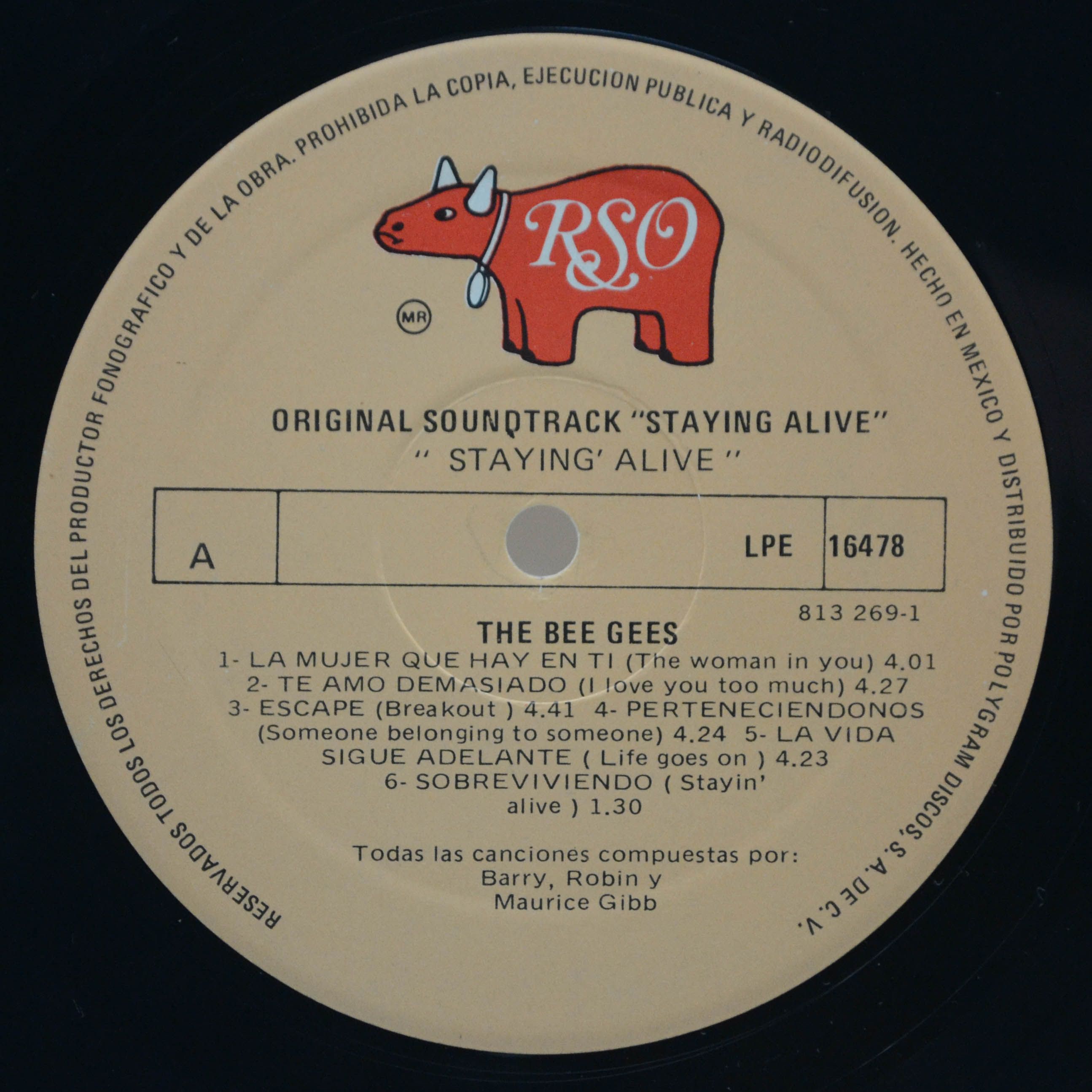 Various — The Original Motion Picture Soundtrack - Staying Alive, 1983