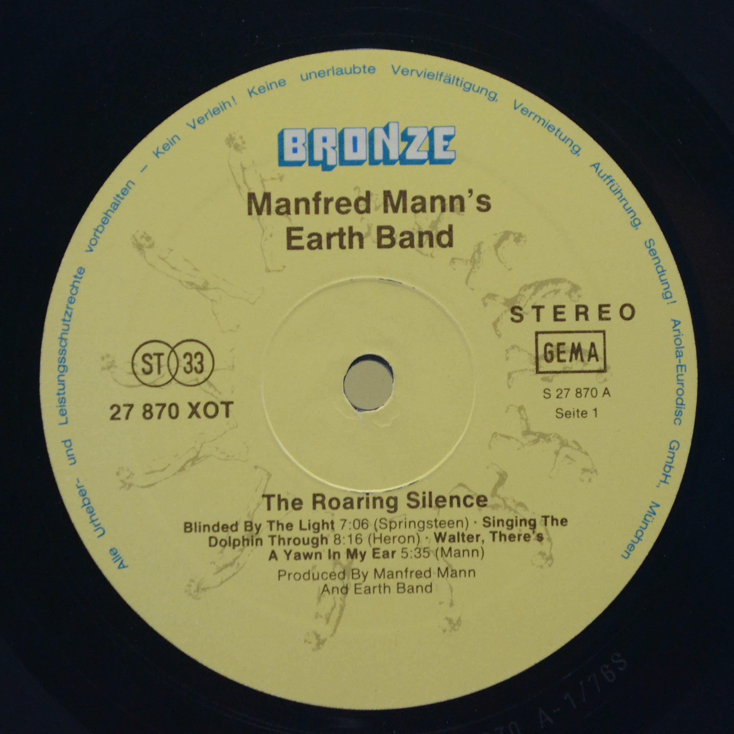 Виниловая пластинка Manfred Mann's Earth Band — The Roaring Silence, 1977