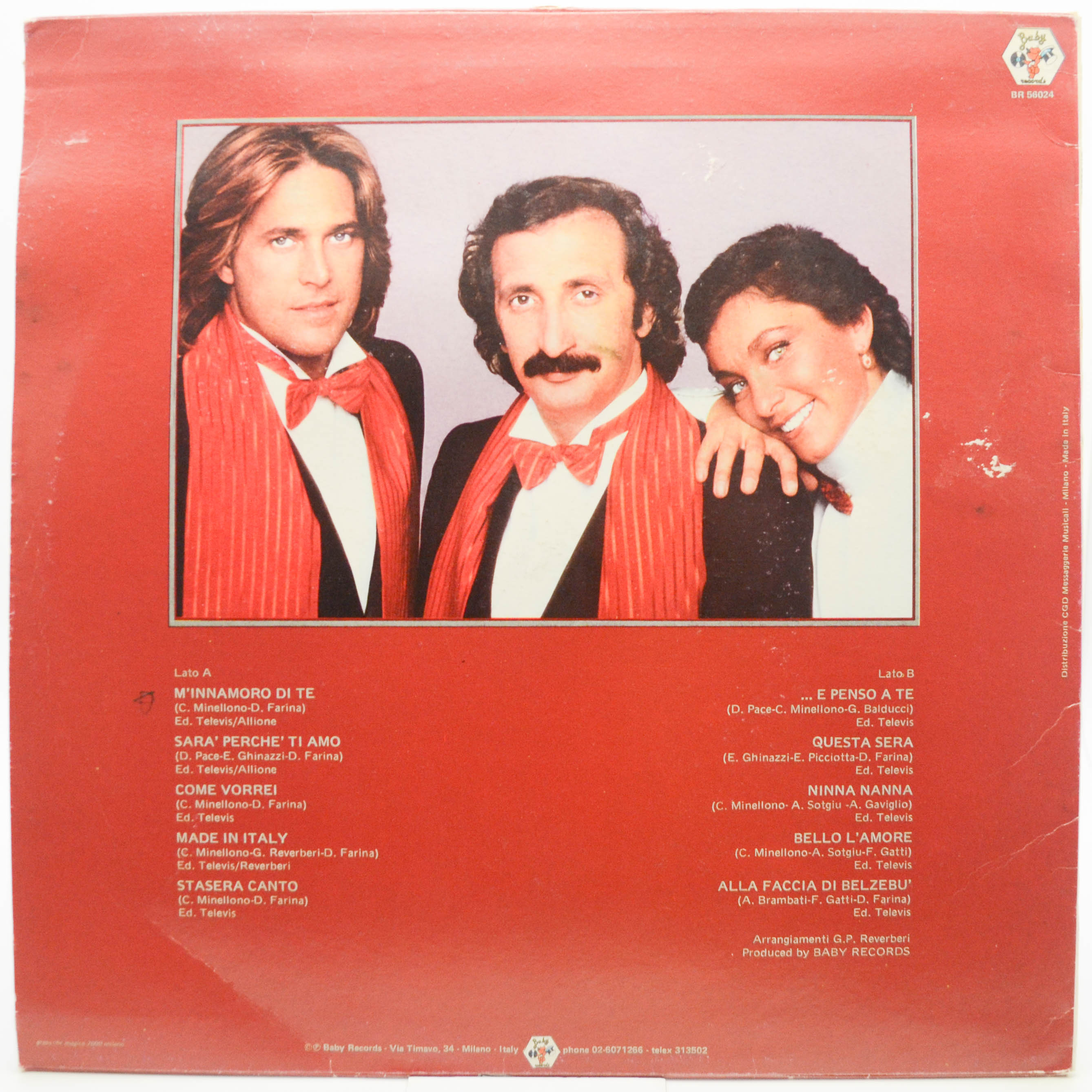 Ricchi & Poveri — ...E Penso A Te (1-st, Italy), 1981