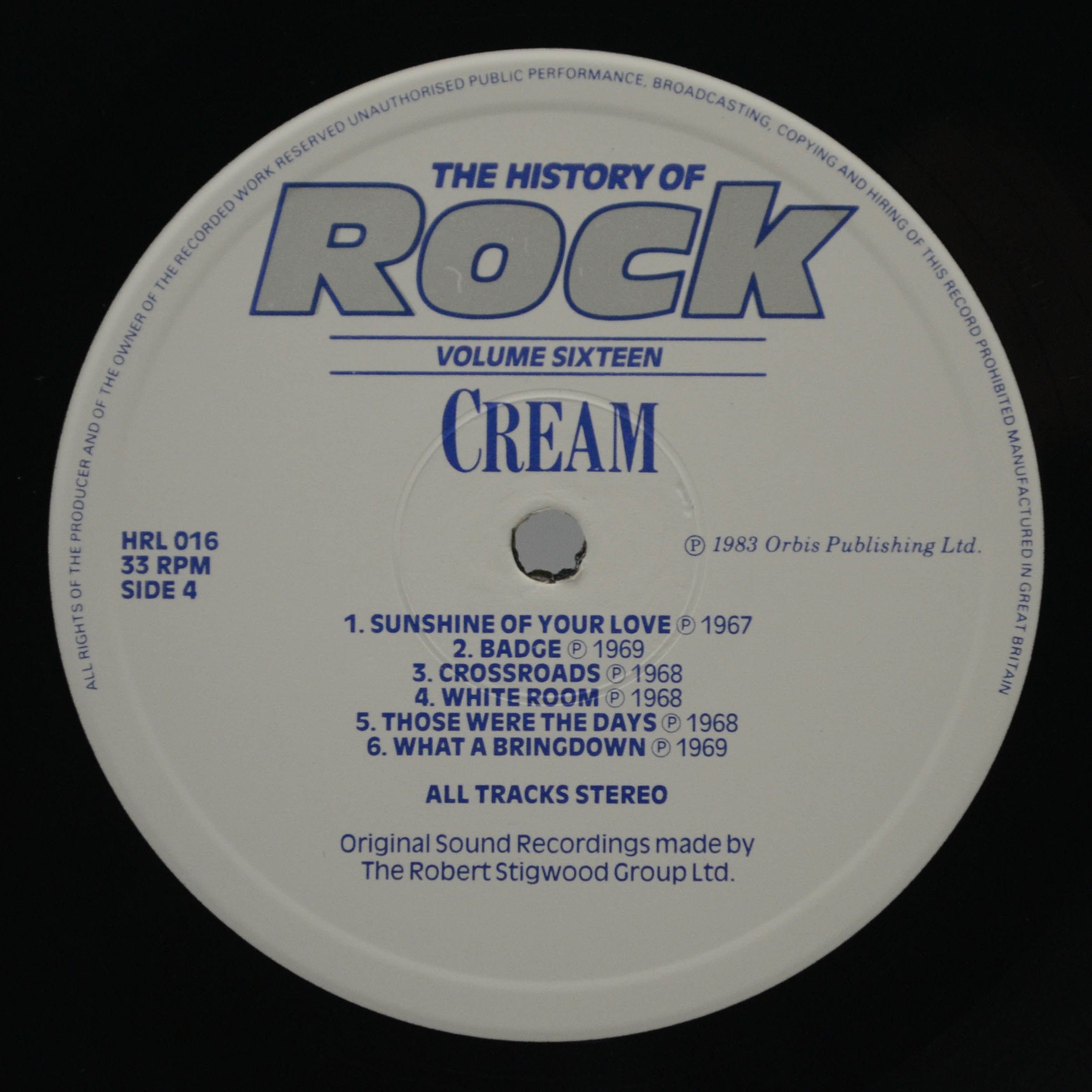 Jimi Hendrix / Cream — The History Of Rock (Volume Sixteen) (2LP, UK), 1983