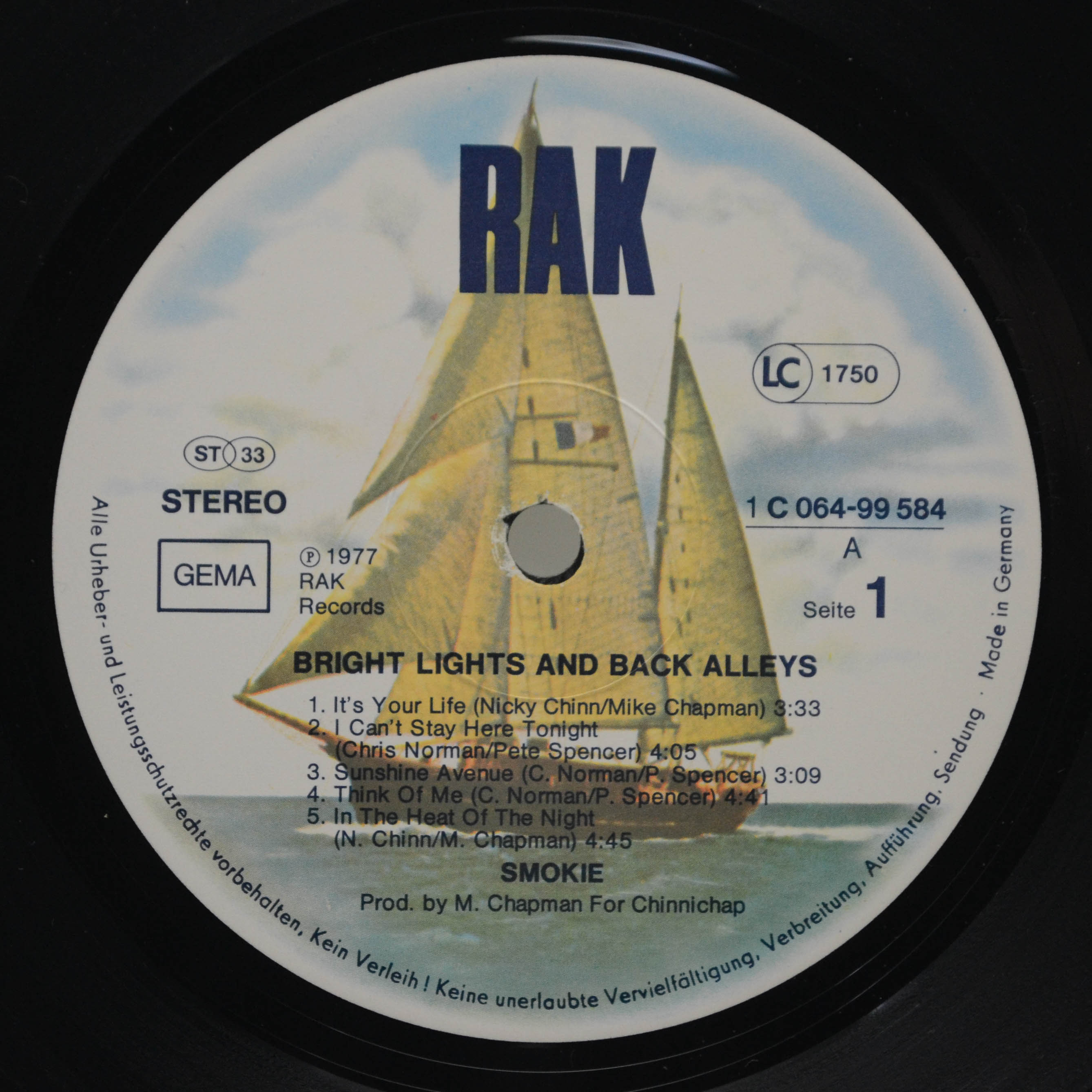 Smokie — Bright Lights & Back Alleys, 1977