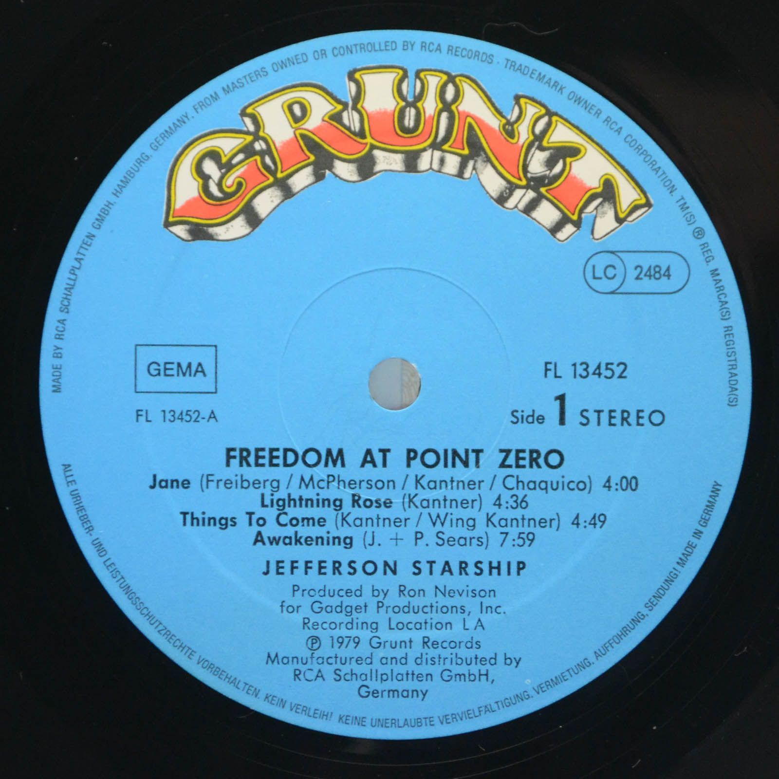 Jefferson Starship — Freedom At Point Zero, 1979