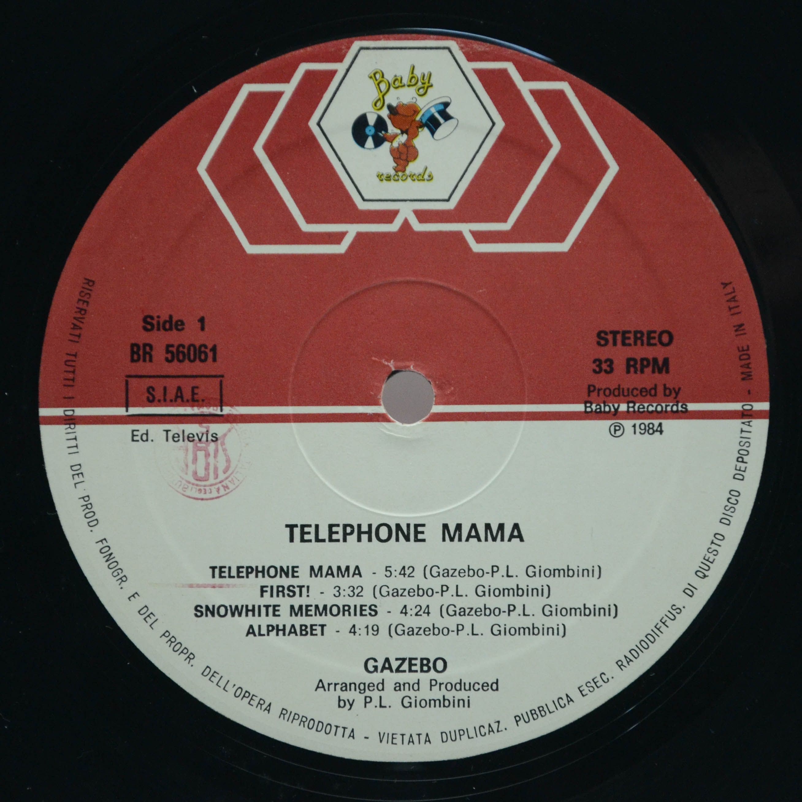 Gazebo — Telephone Mama (1-st, Italy), 1984