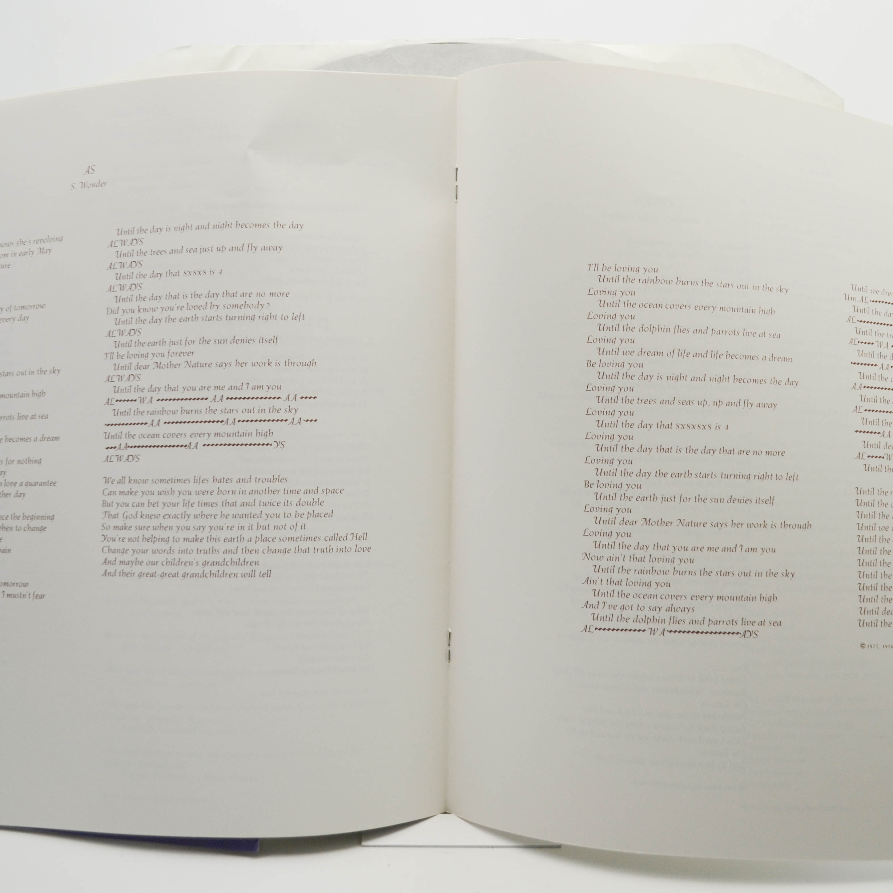 Stevie Wonder — Songs In The Key Of Life (2LP+7", booklet), 1976