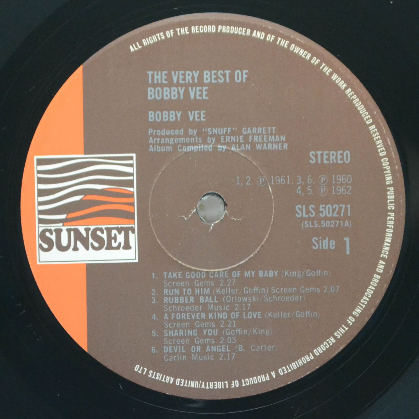 Bobby Vee — The Very Best Of Bobby Vee, 1974
