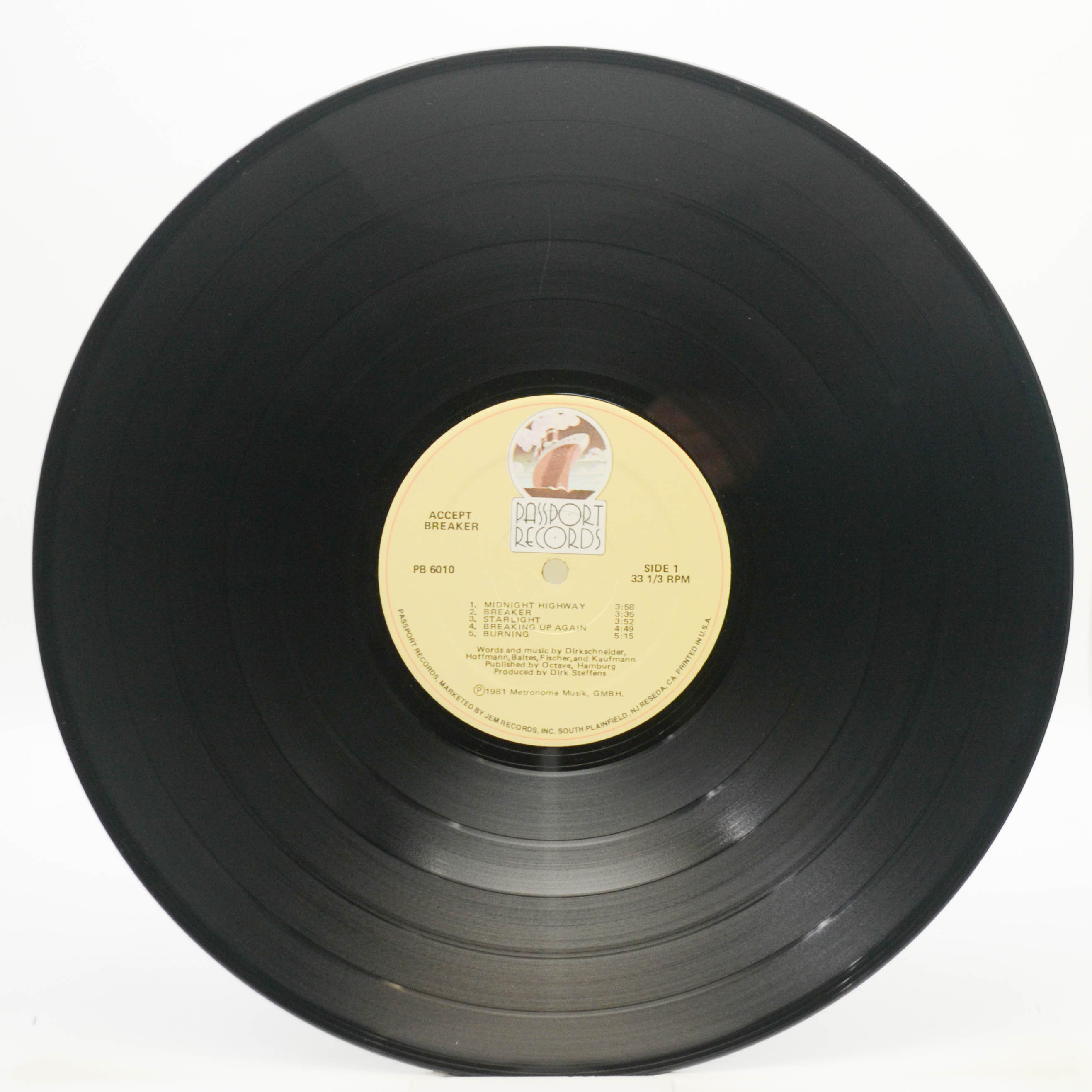 Accept — Breaker (USA), 1981