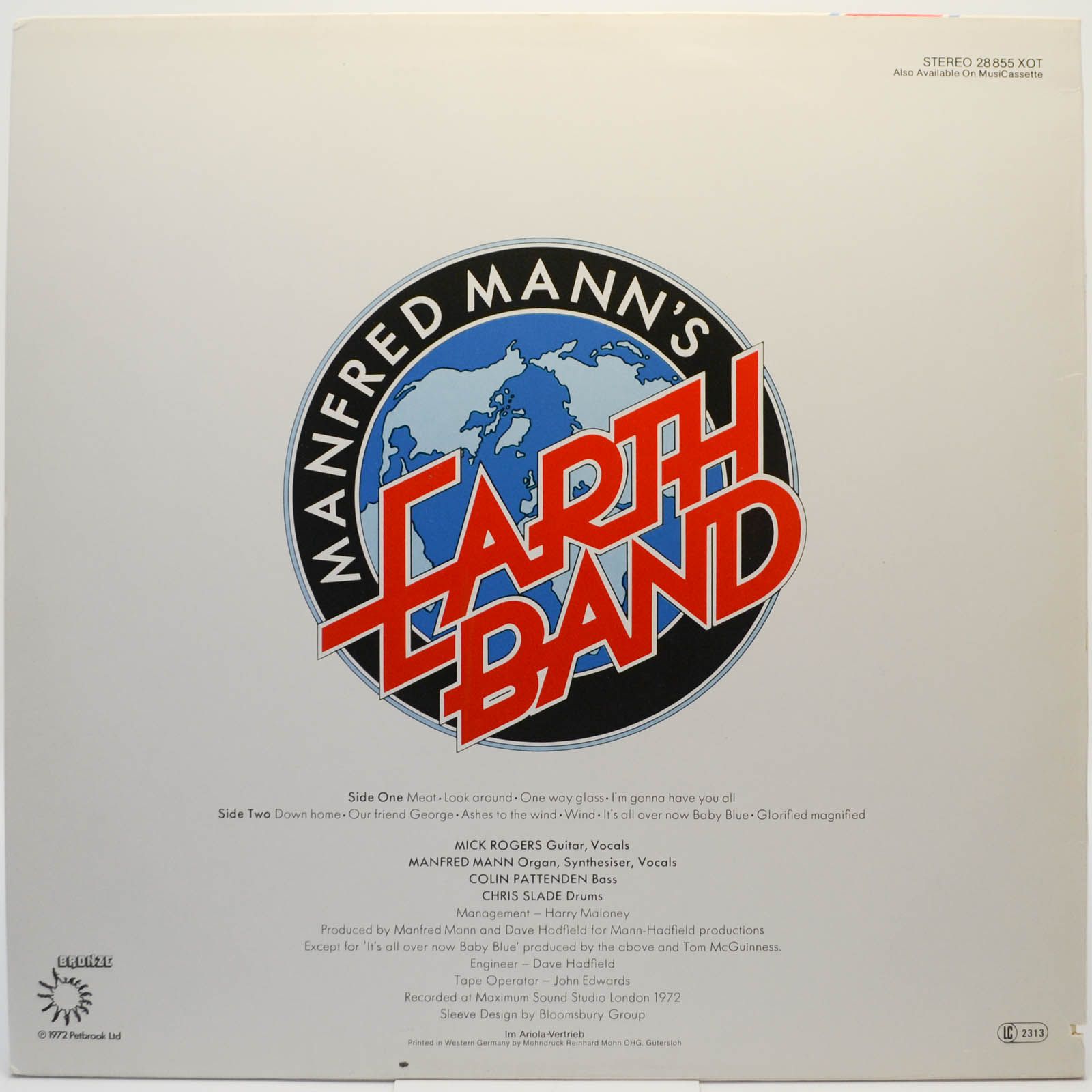 Manfred Mann's Earth Band — Glorified Magnified, 1972
