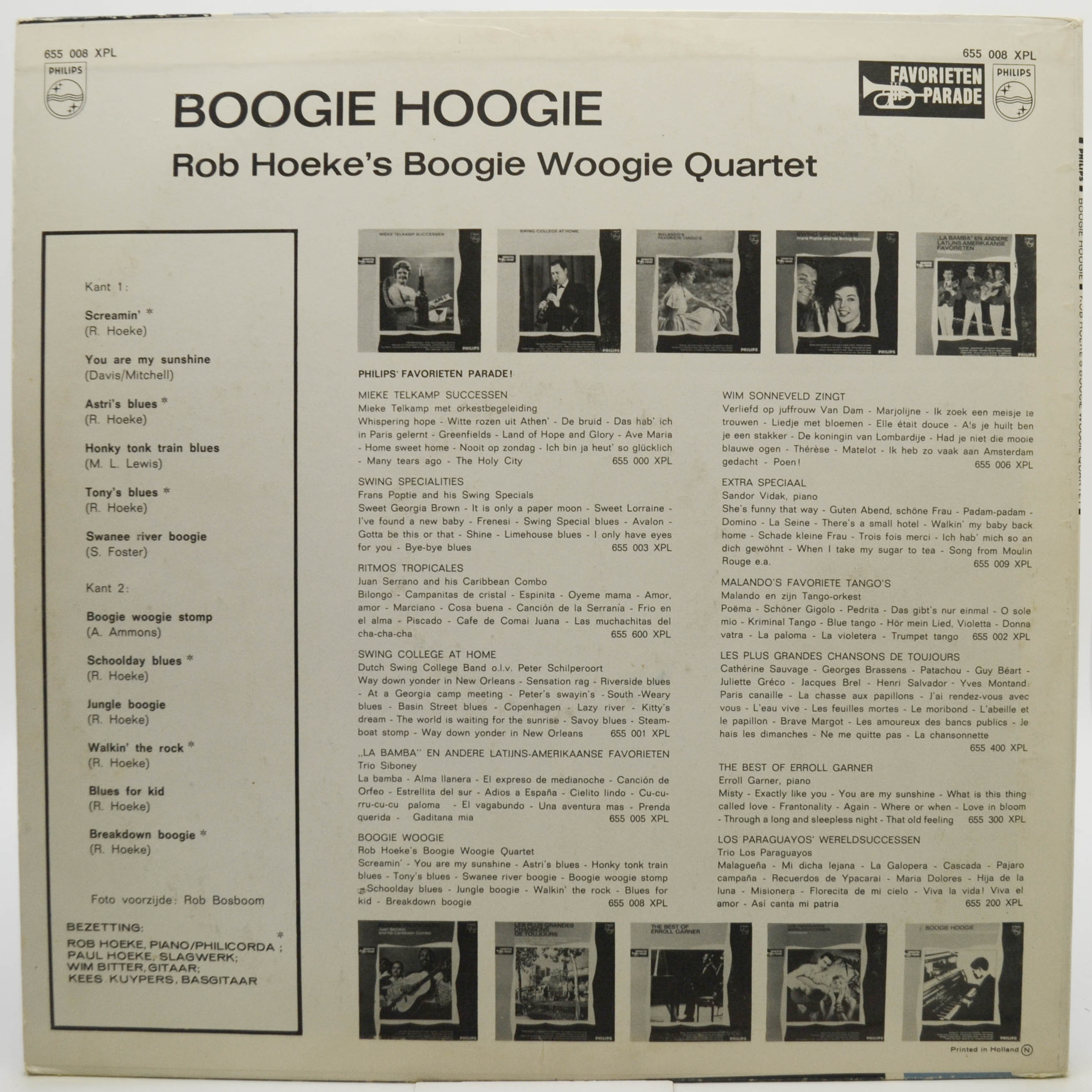 Rob Hoeke Boogie Woogie Quartet — Boogie Hoogie, 1964
