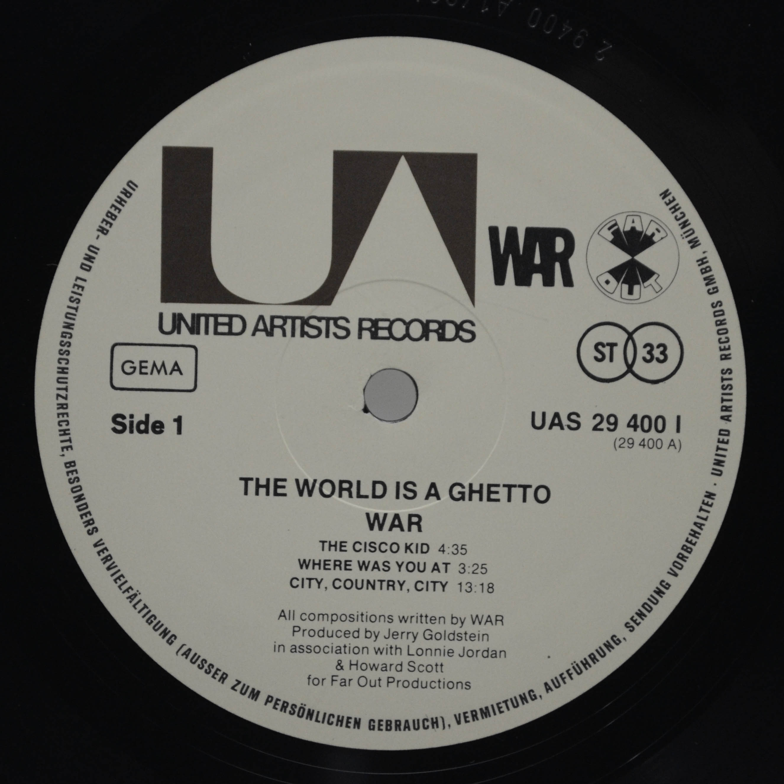 War — The World Is A Ghetto, 1972