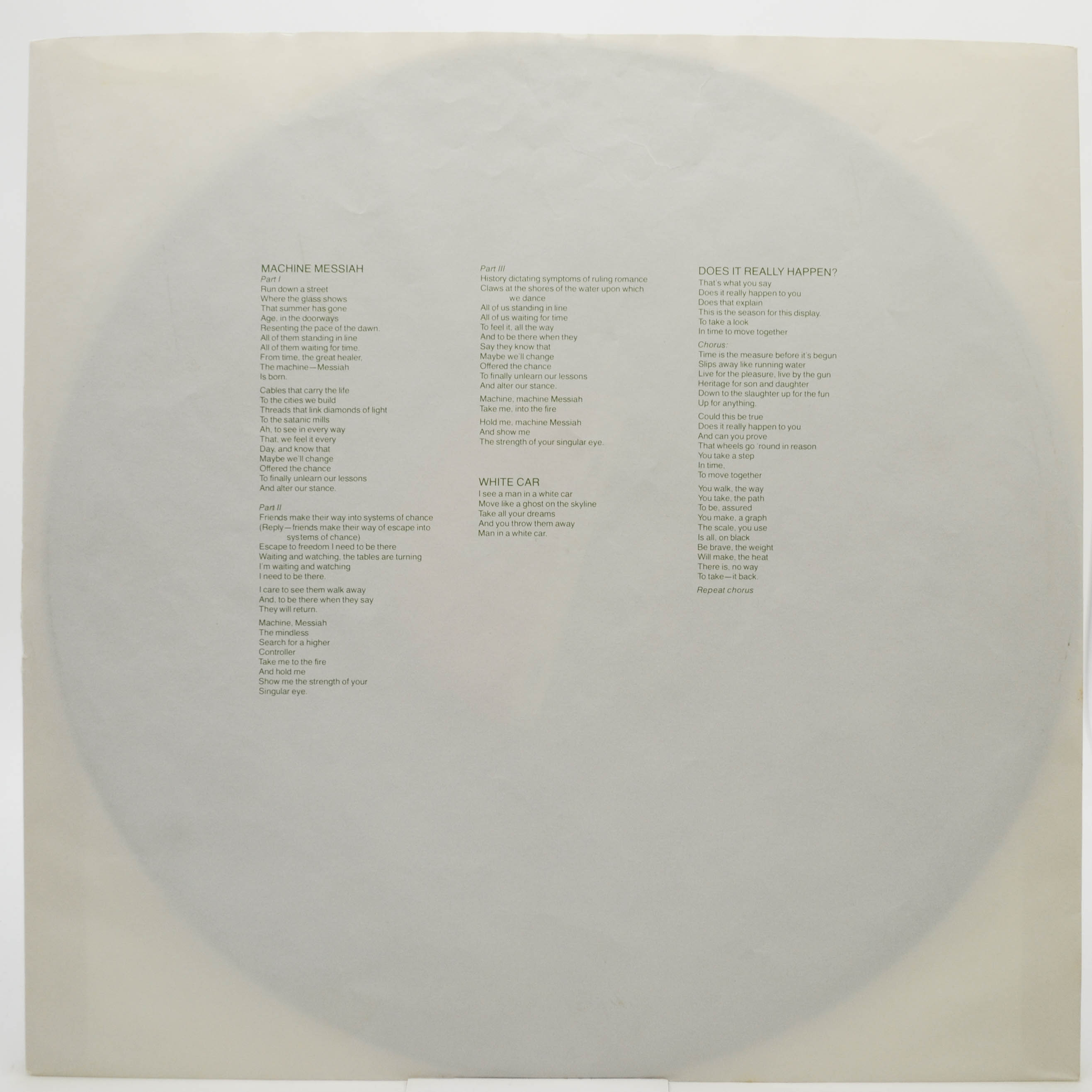 Yes — Drama, 1980