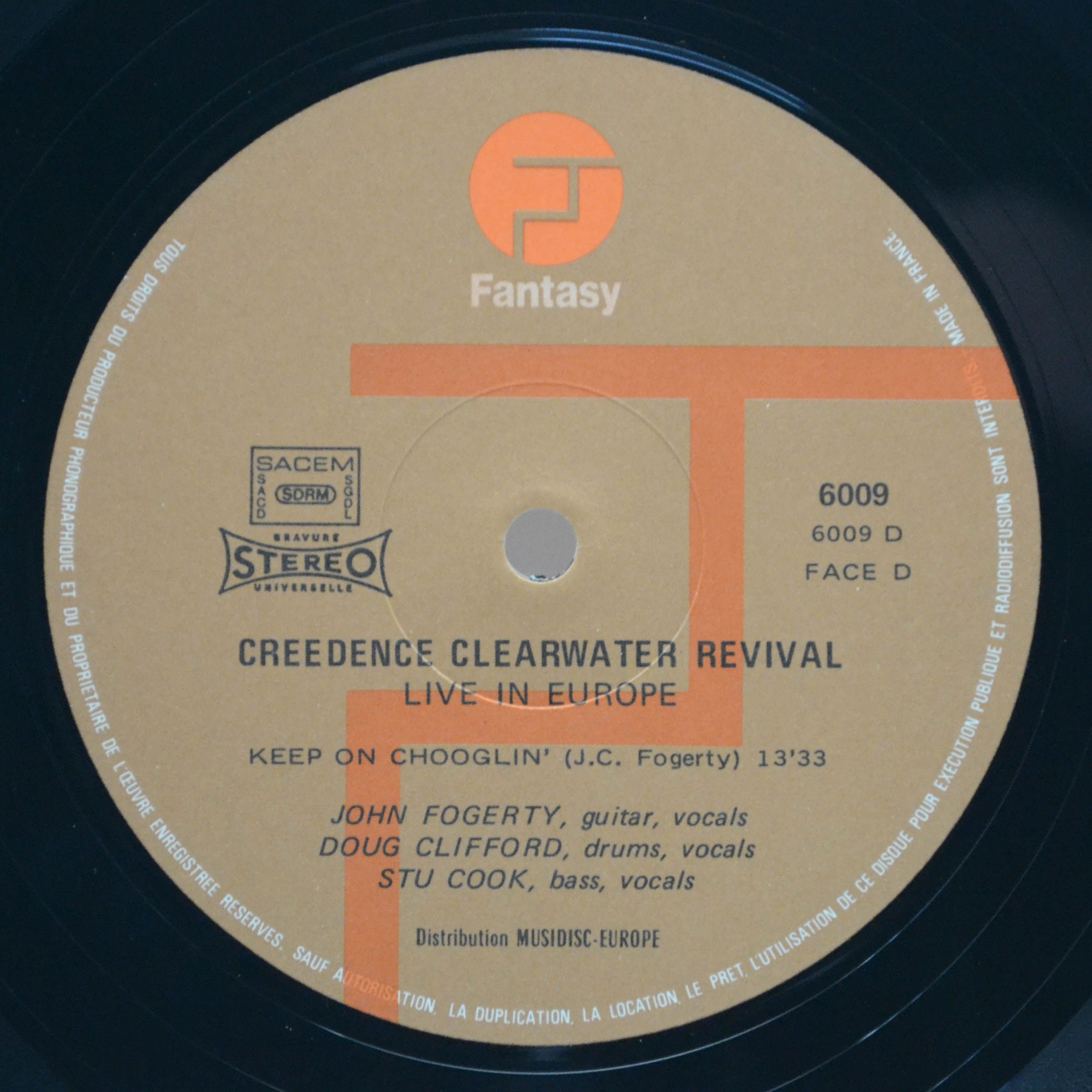 Creedence Clearwater Revival — Live In Europe (2LP), 1973