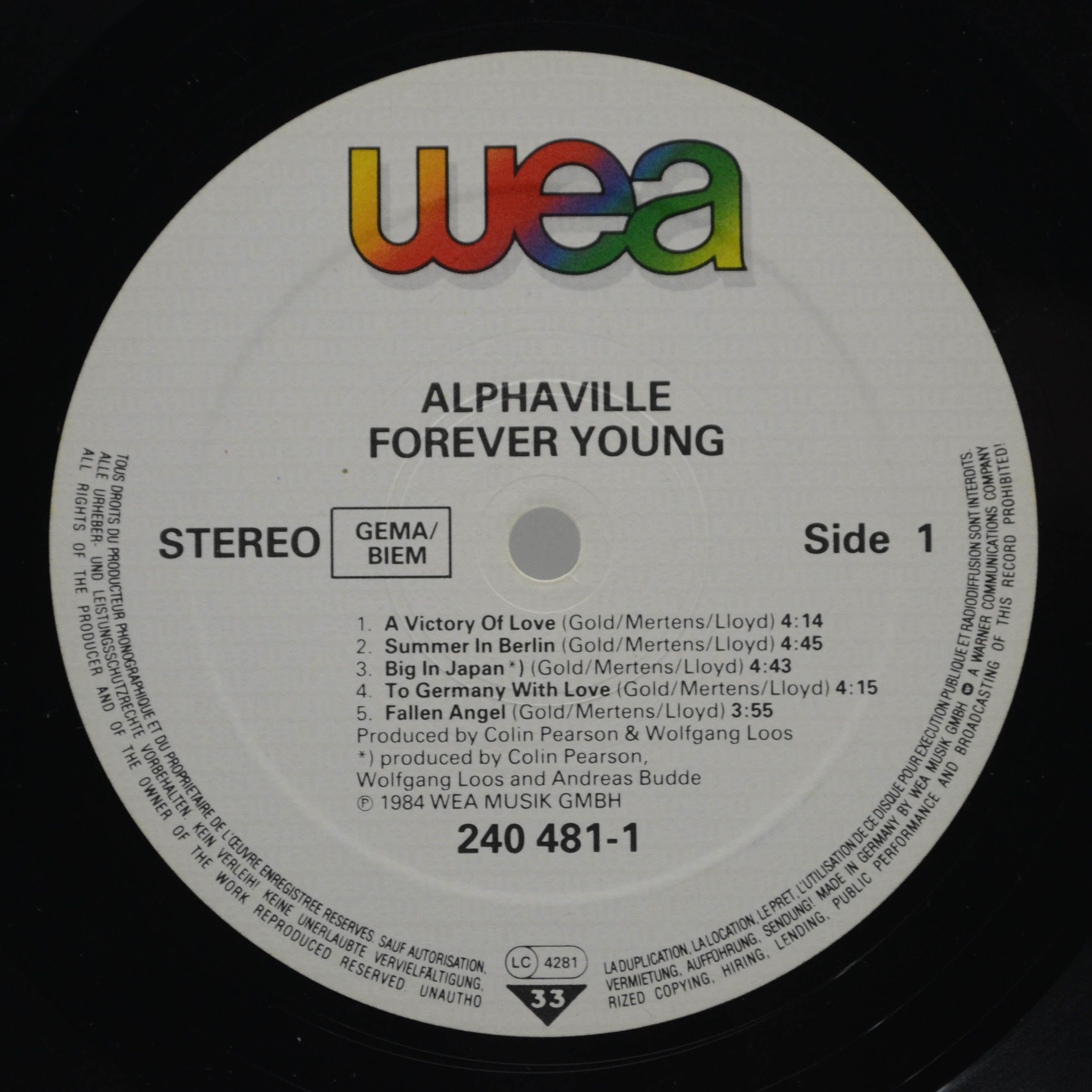 Alphaville — Forever Young, 1984