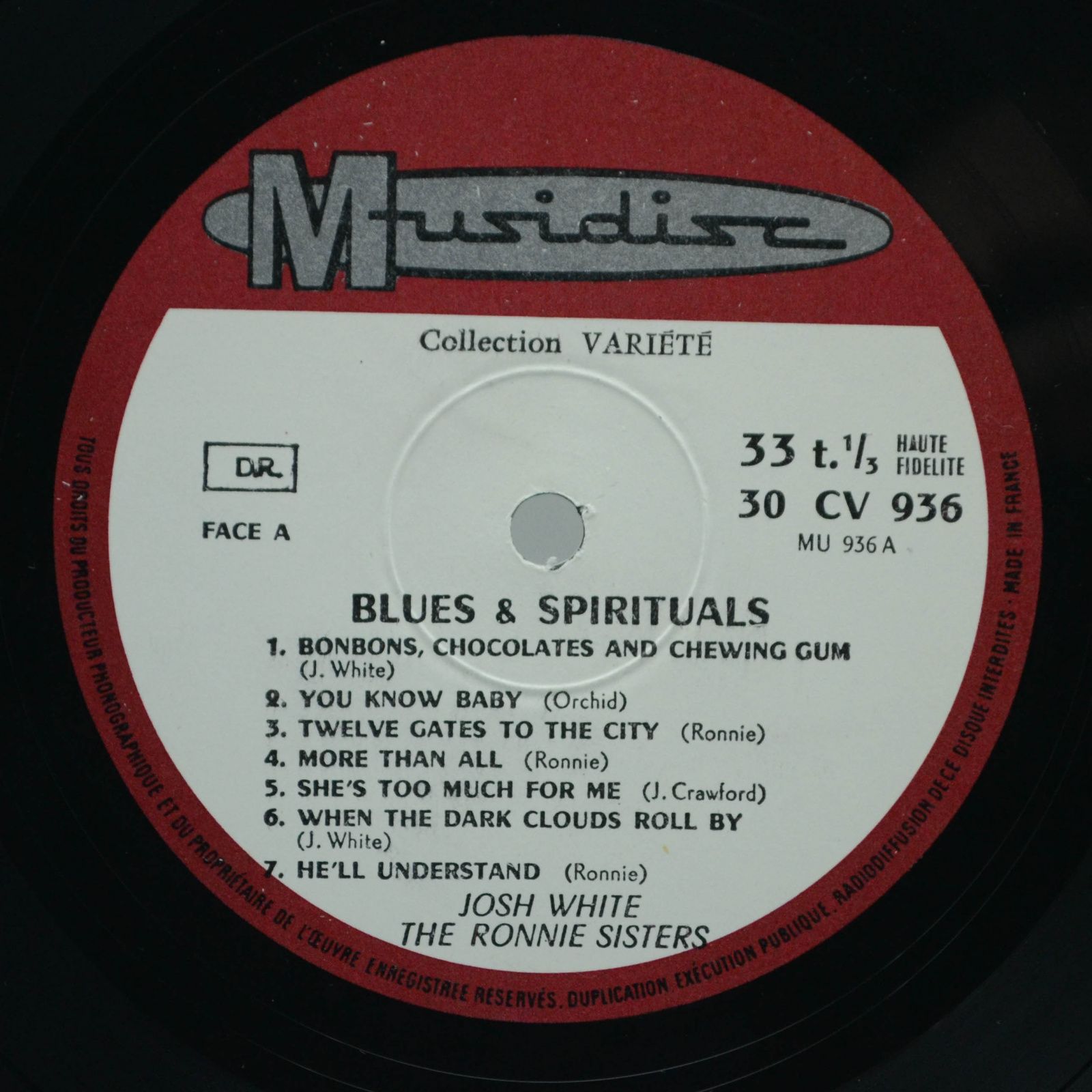 Josh White - The Ronnie Sisters — Blues & Spirituals, 1973
