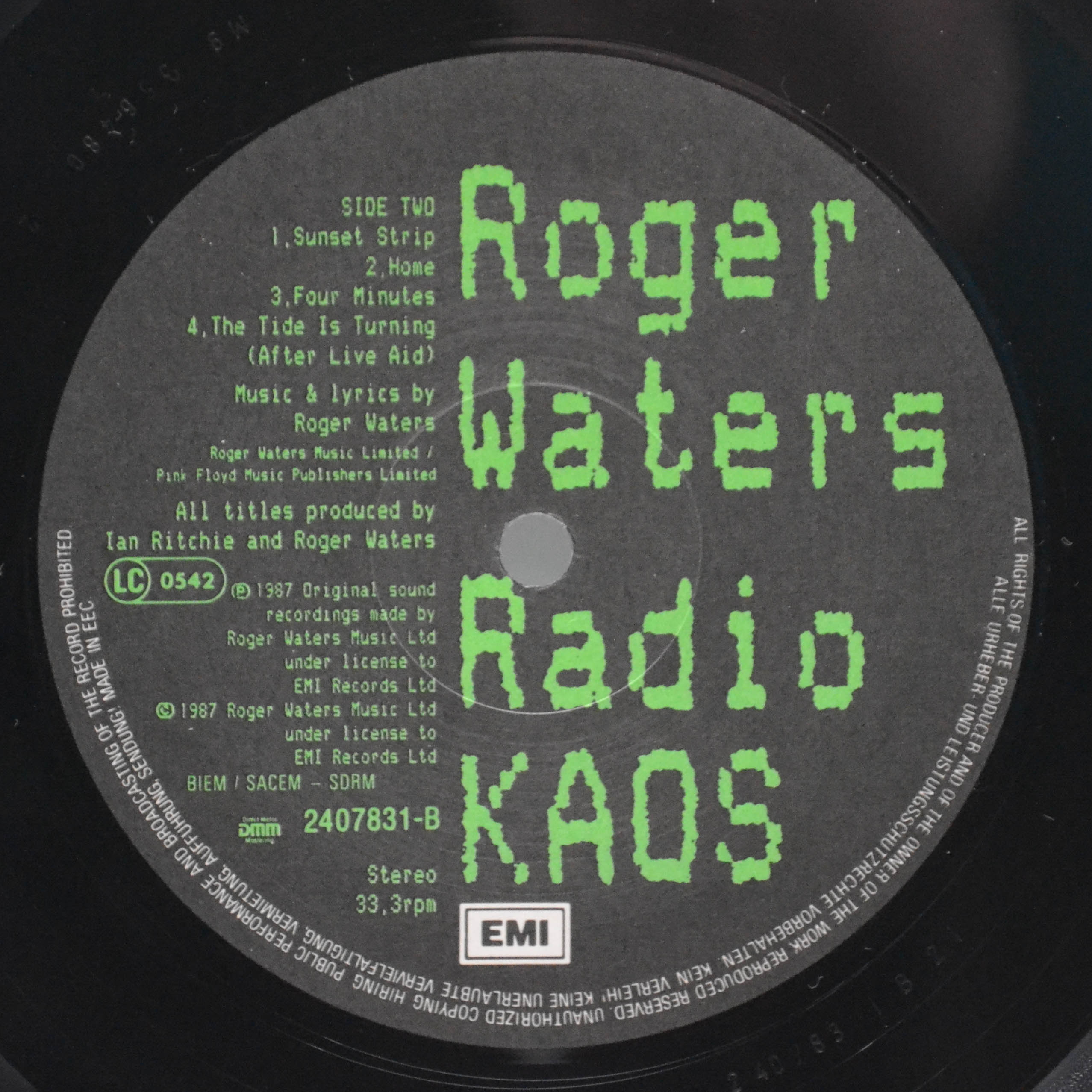 Roger Waters — Radio K.A.O.S., 1987
