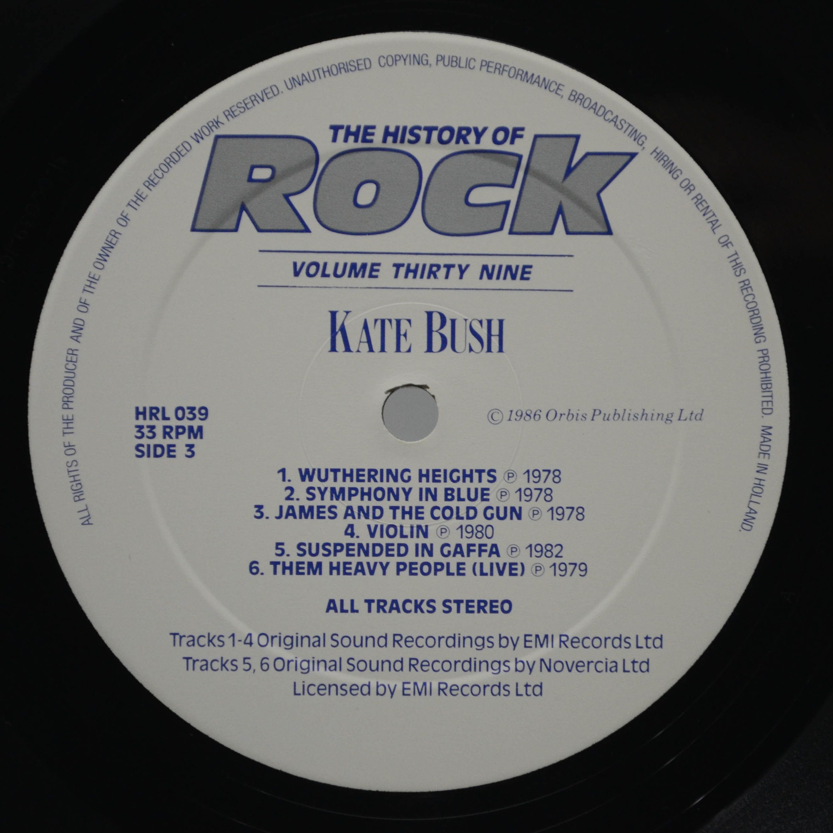 Elvis Costello & The Attractions / Nick Lowe / Kate Bush / Joan Armatrading — The History Of Rock (Volume Thirty Nine) (2LP, UK), 1986