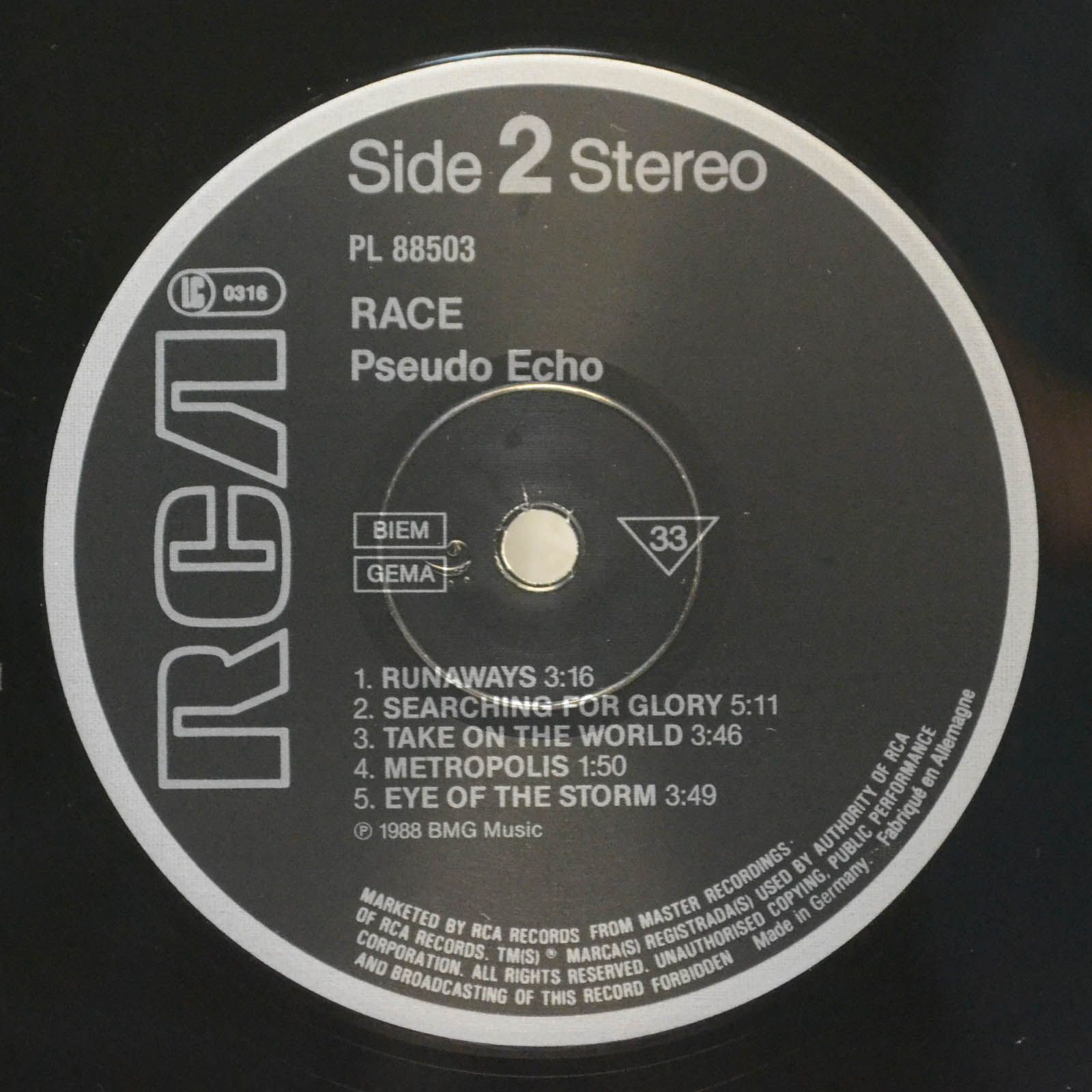 Pseudo Echo — Race, 1989