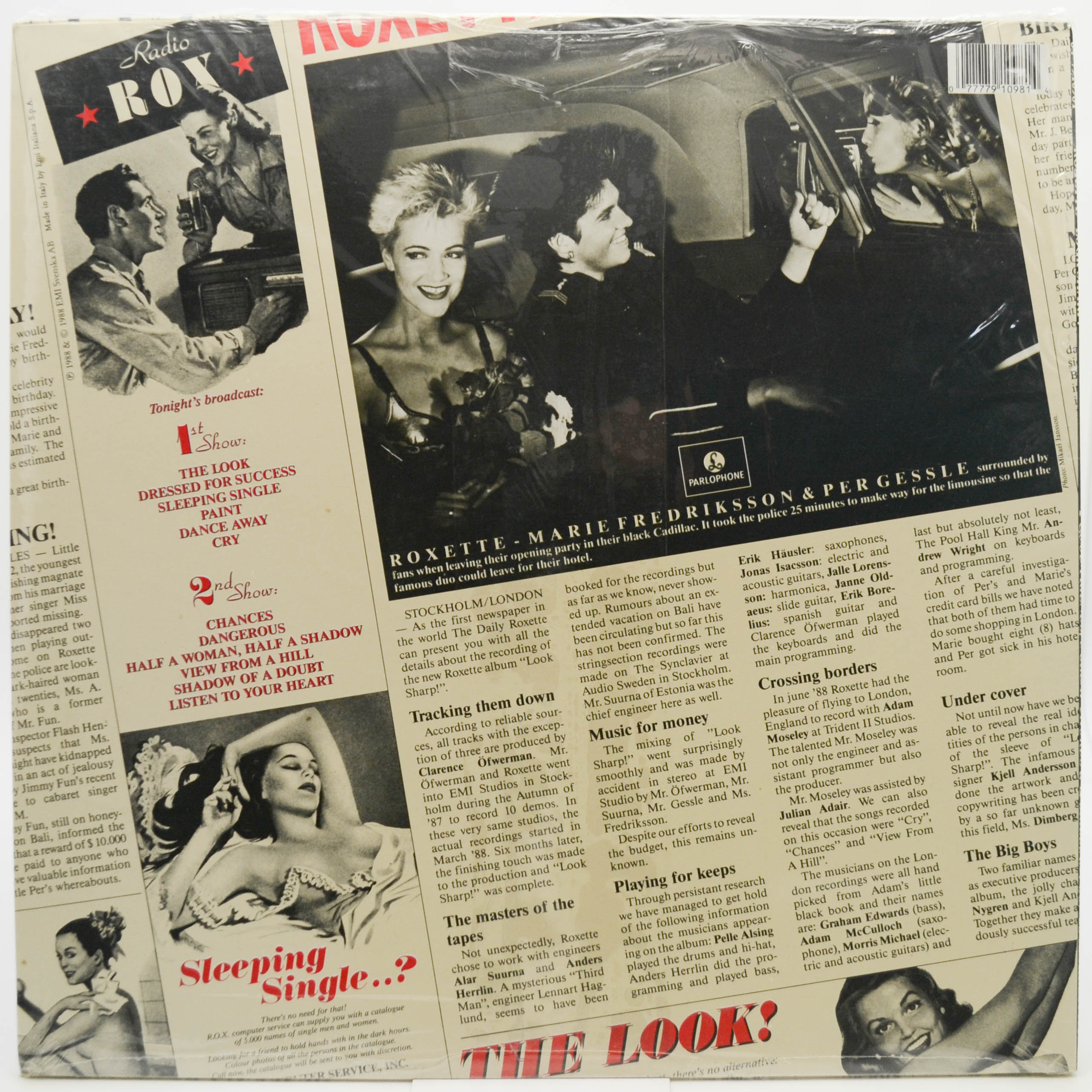 Roxette — Look Sharp!, 1988