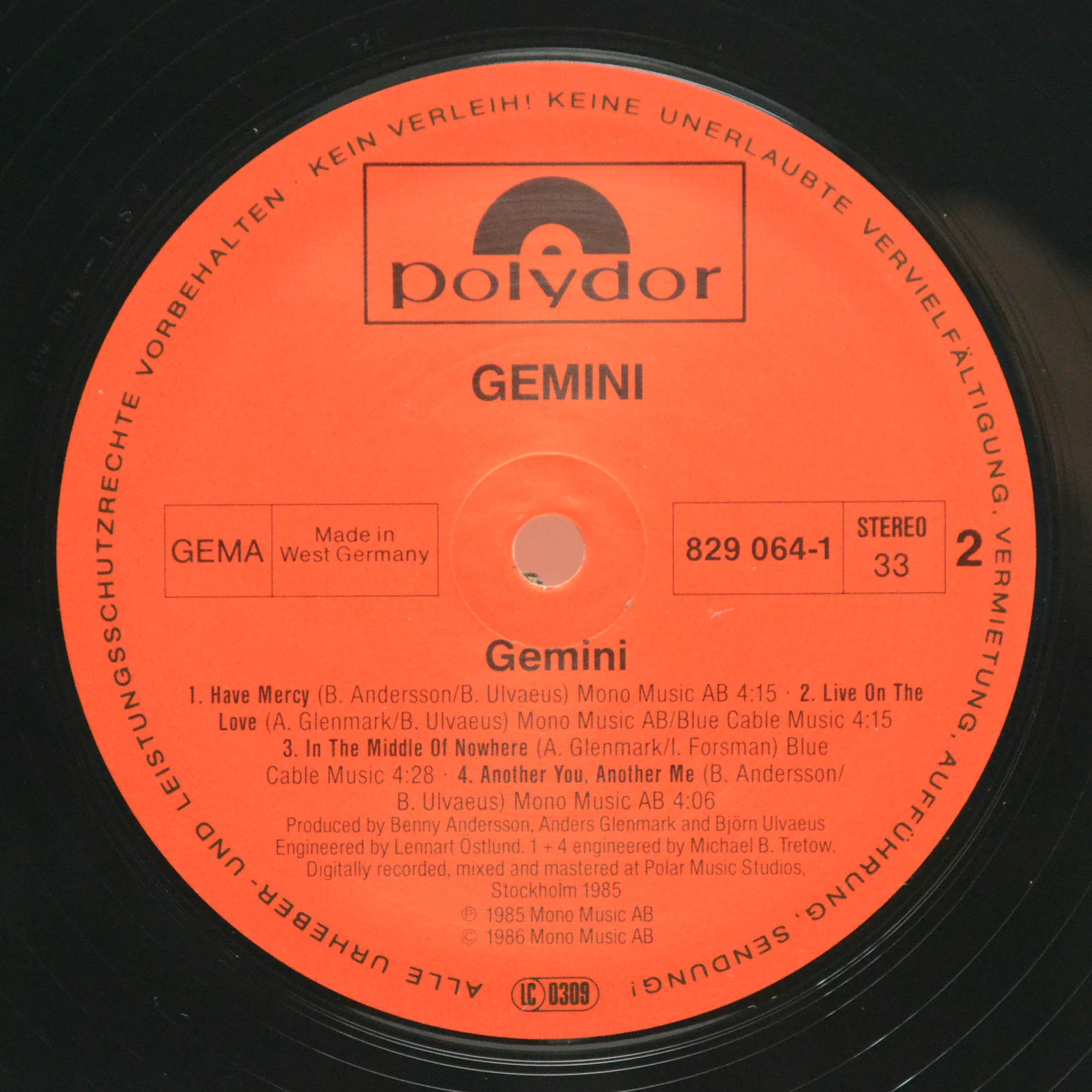 Gemini — Gemini, 1986