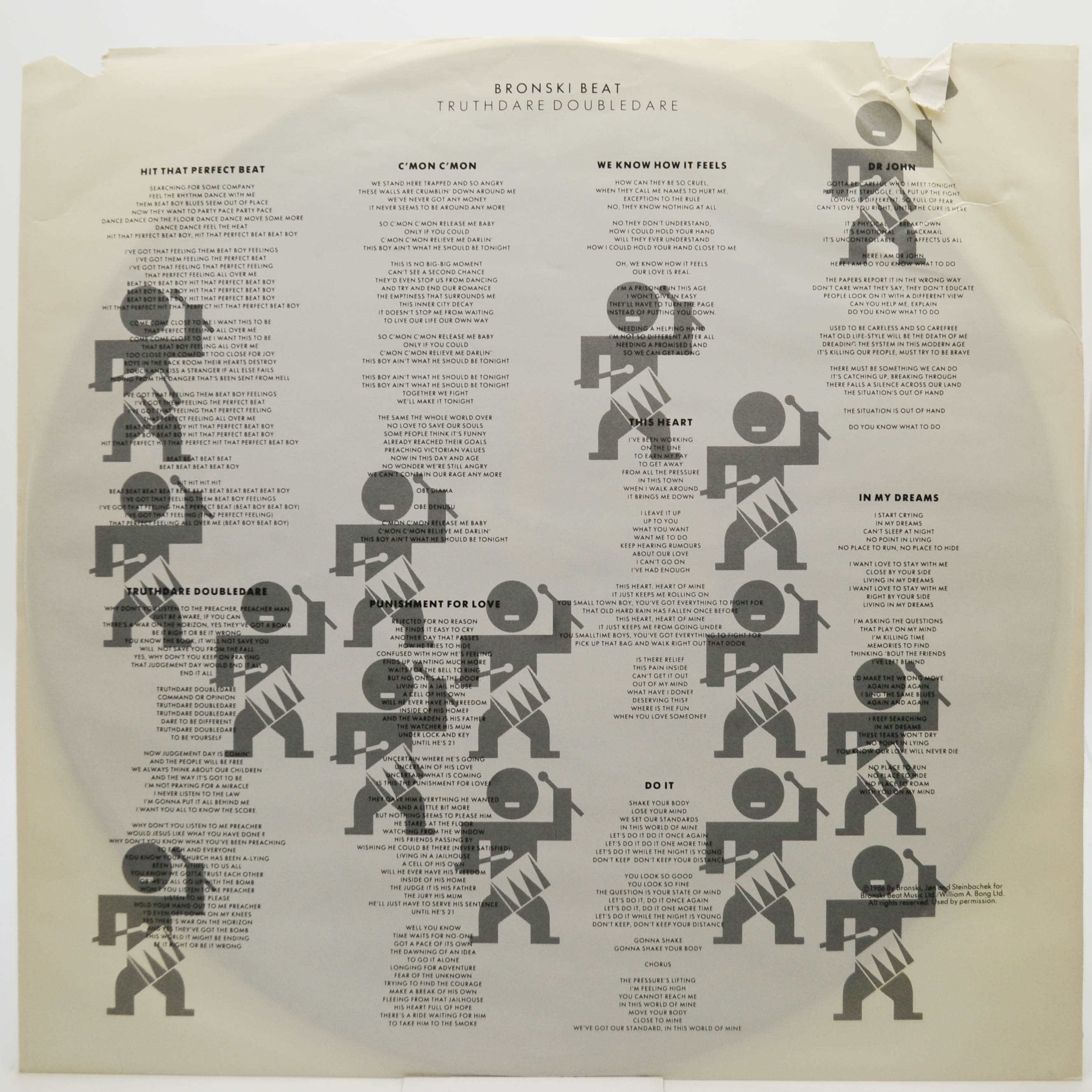 Bronski Beat — Truthdare Doubledare (USA), 1986