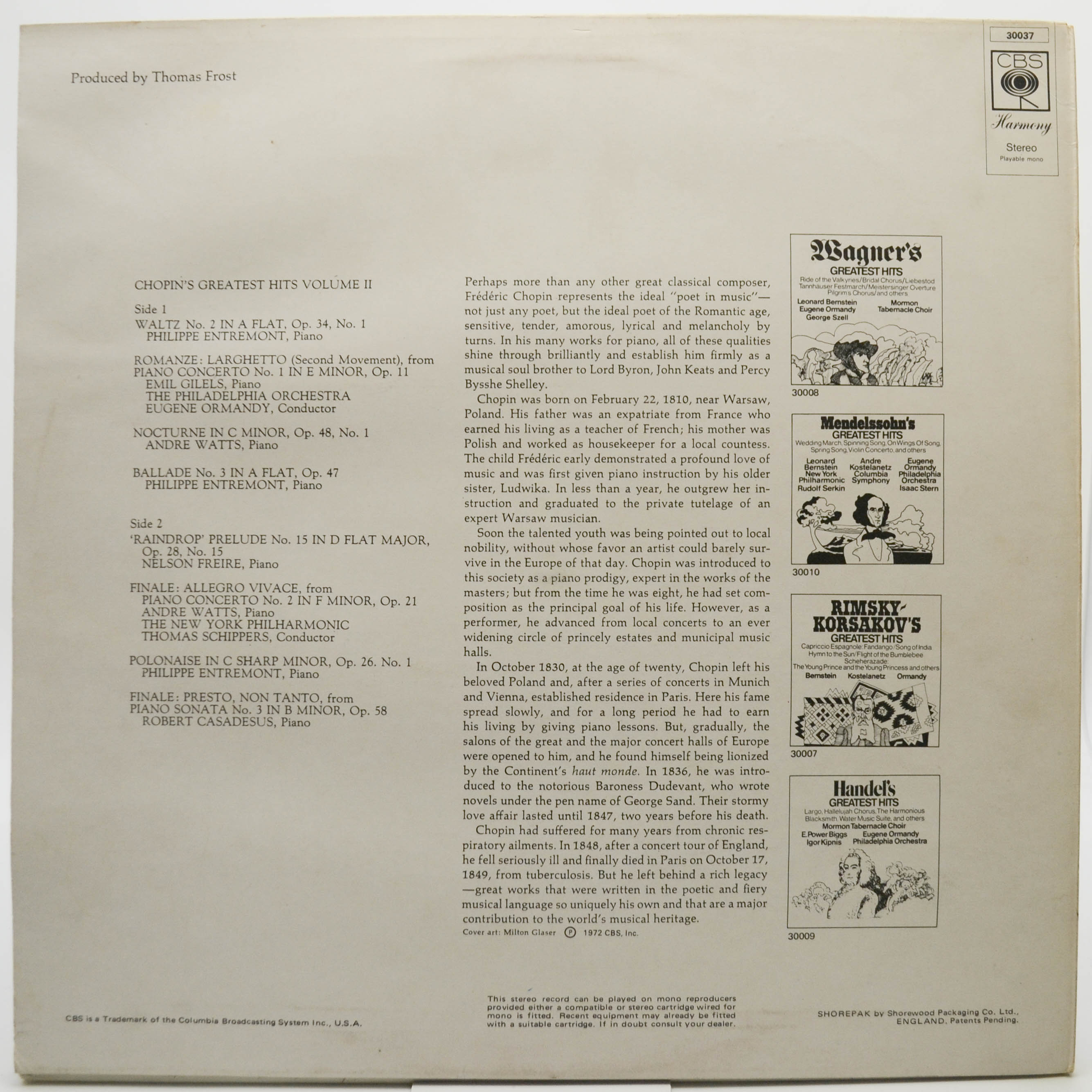 Chopin — Chopin's Greatest Hits Vol 2, 1974