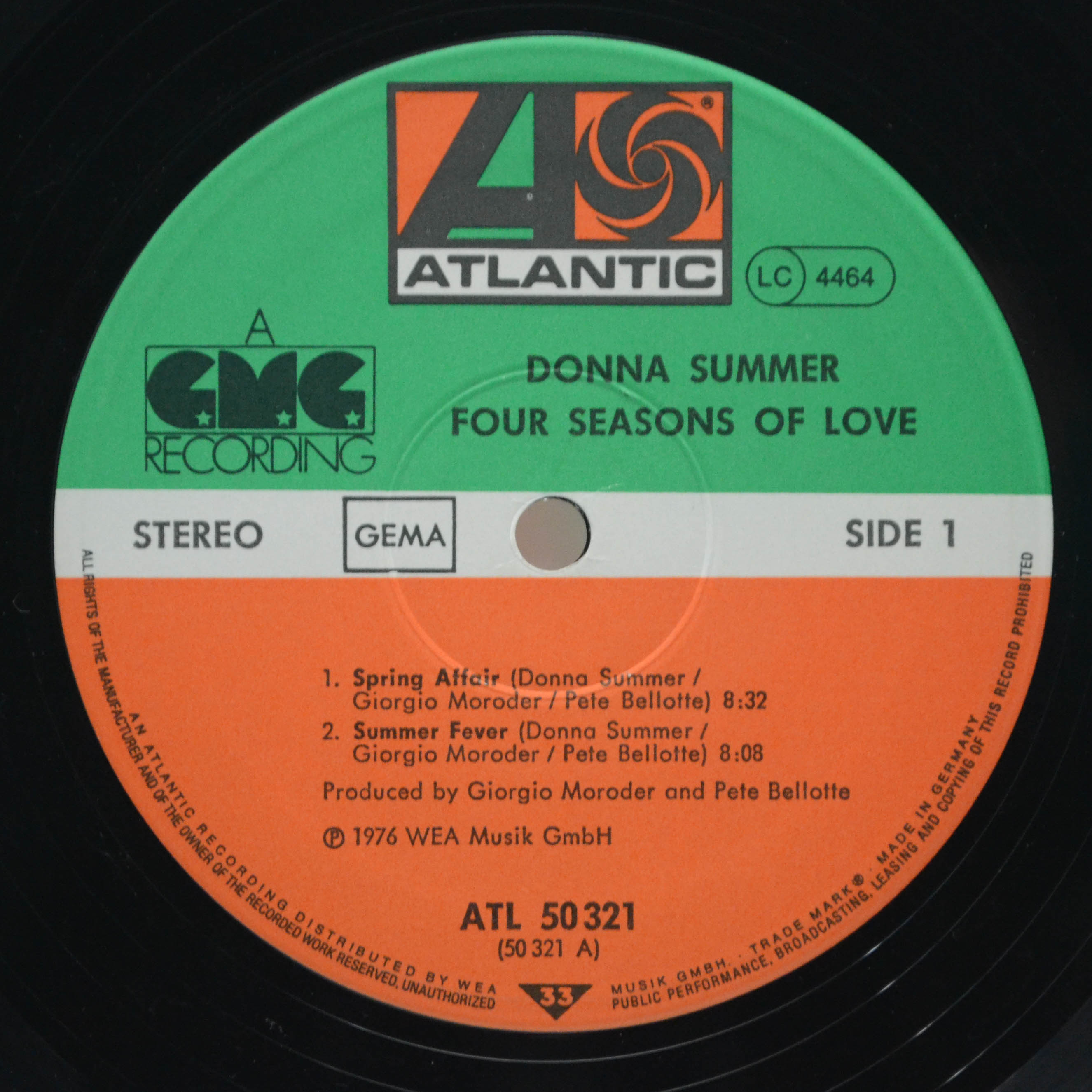 Donna Summer — Four Seasons Of Love (poster), 1977