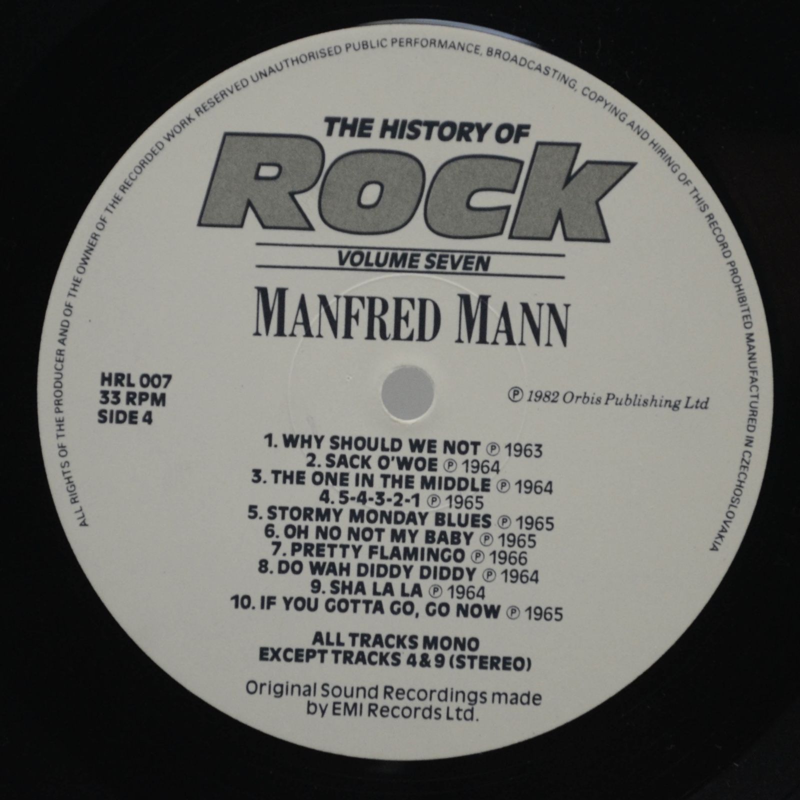 Hollies / Searchers / Kinks / Manfred Mann — The History Of Rock (Volume Seven) (2LP, UK), 1982