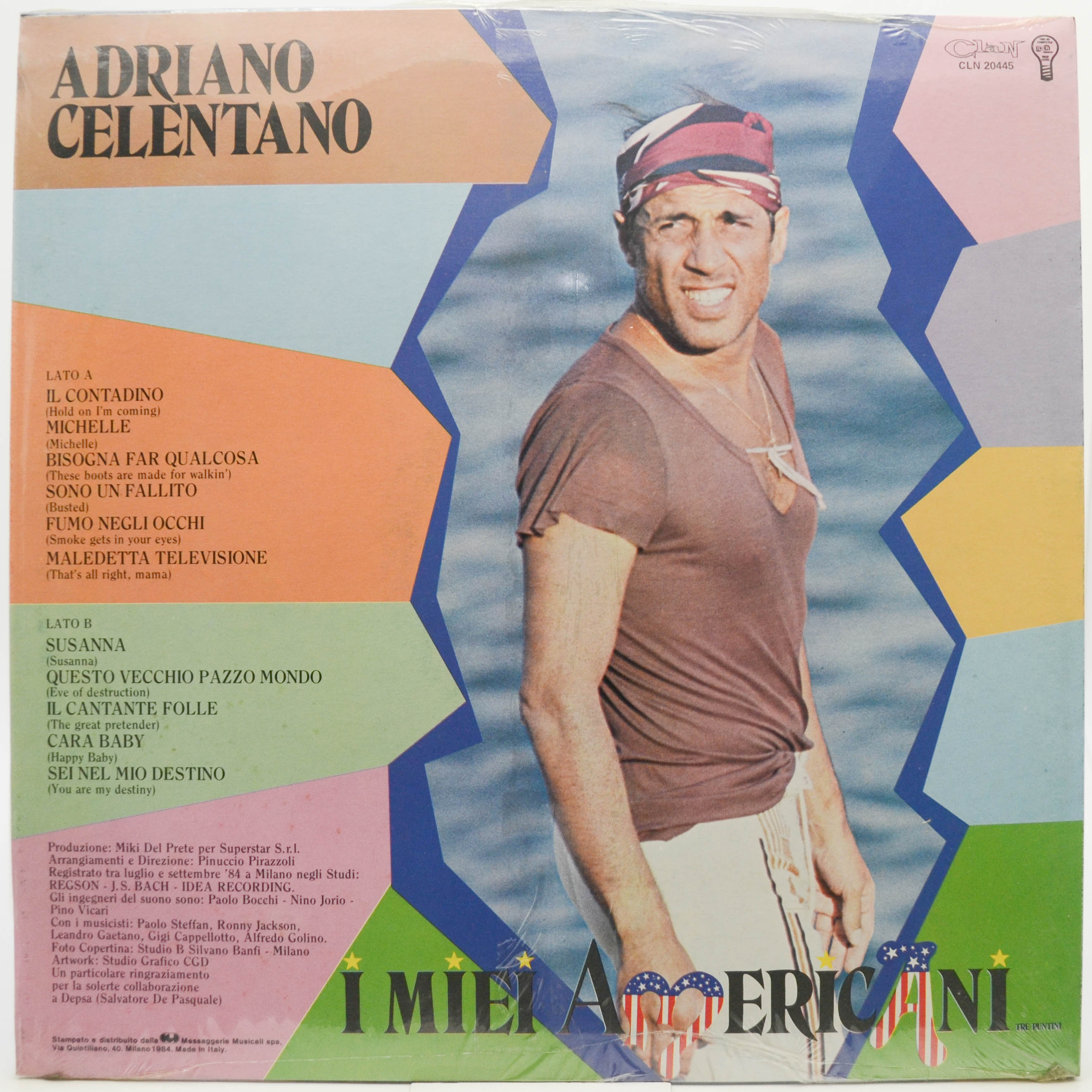 Adriano Celentano — I Miei Americani (Tre Puntini) (1-st, Italy, Clan), 1984