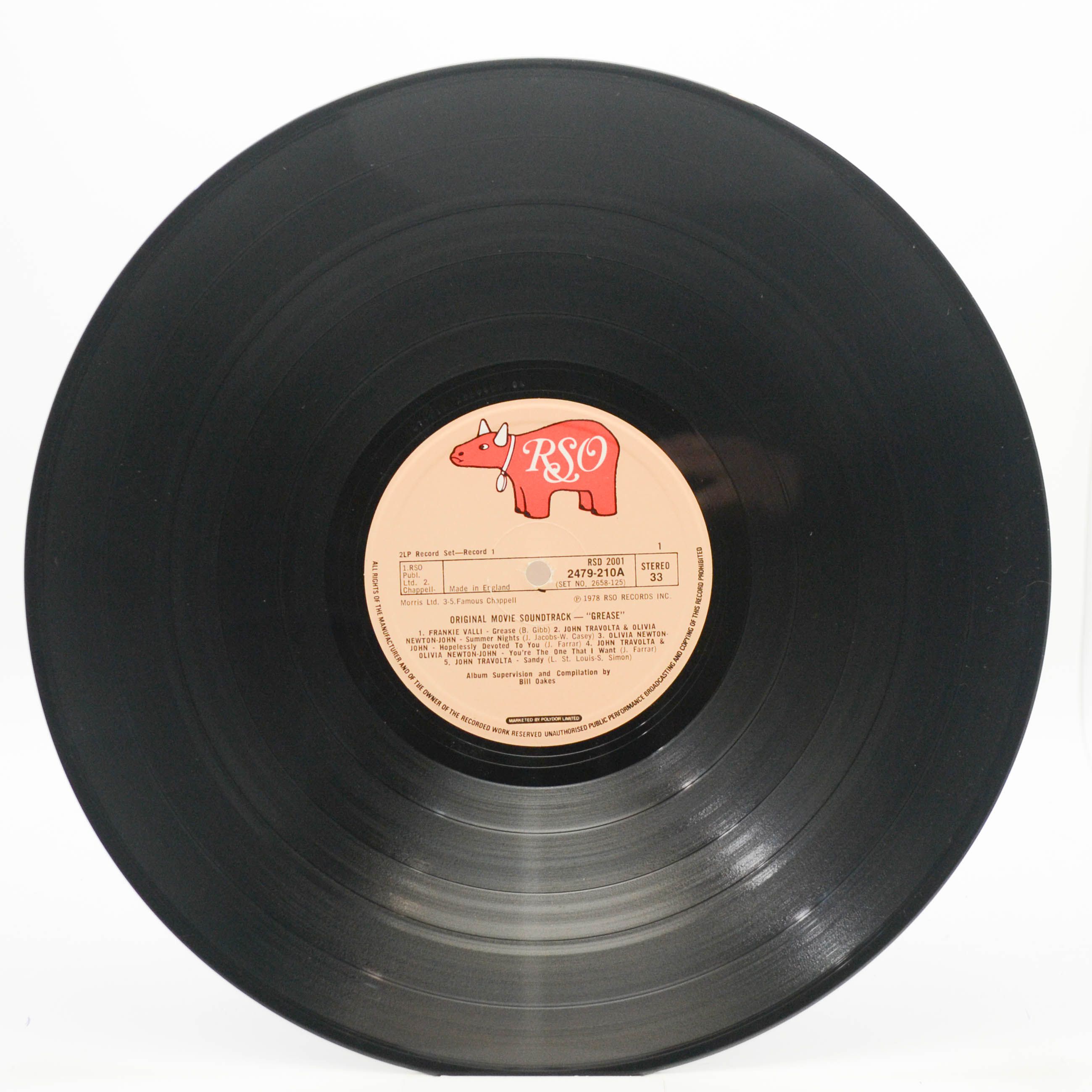 Various — Grease (The Original Soundtrack From The Motion Picture) (2LP, UK), 1978