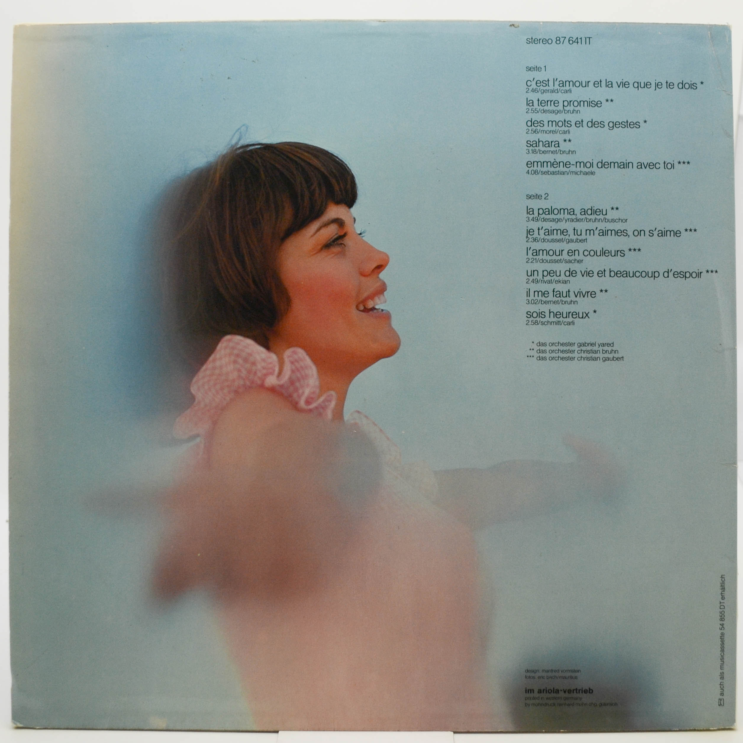 Виниловая пластинка Mireille Mathieu — L'amour Et La Vie, 1974