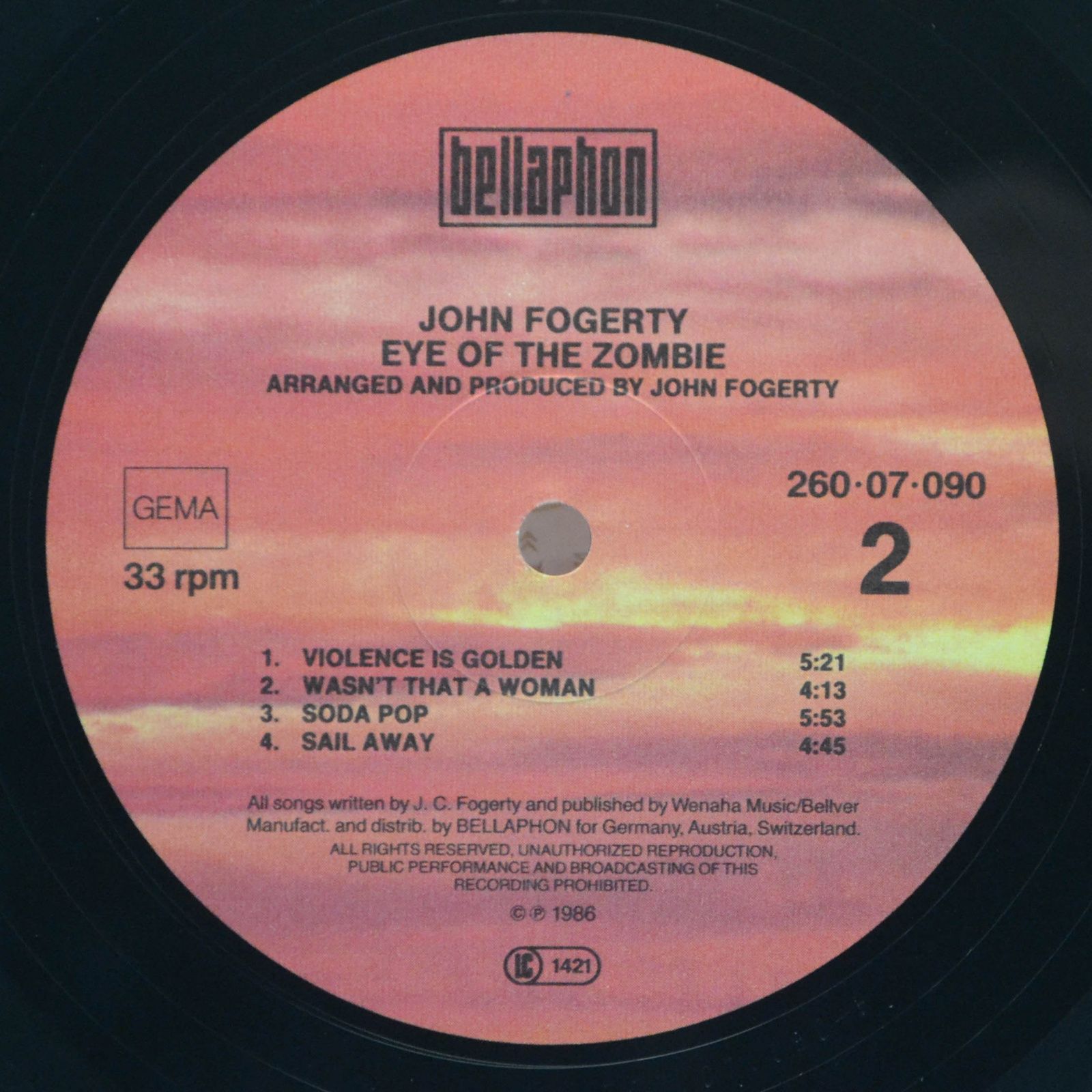 John Fogerty — Eye Of The Zombie, 1986