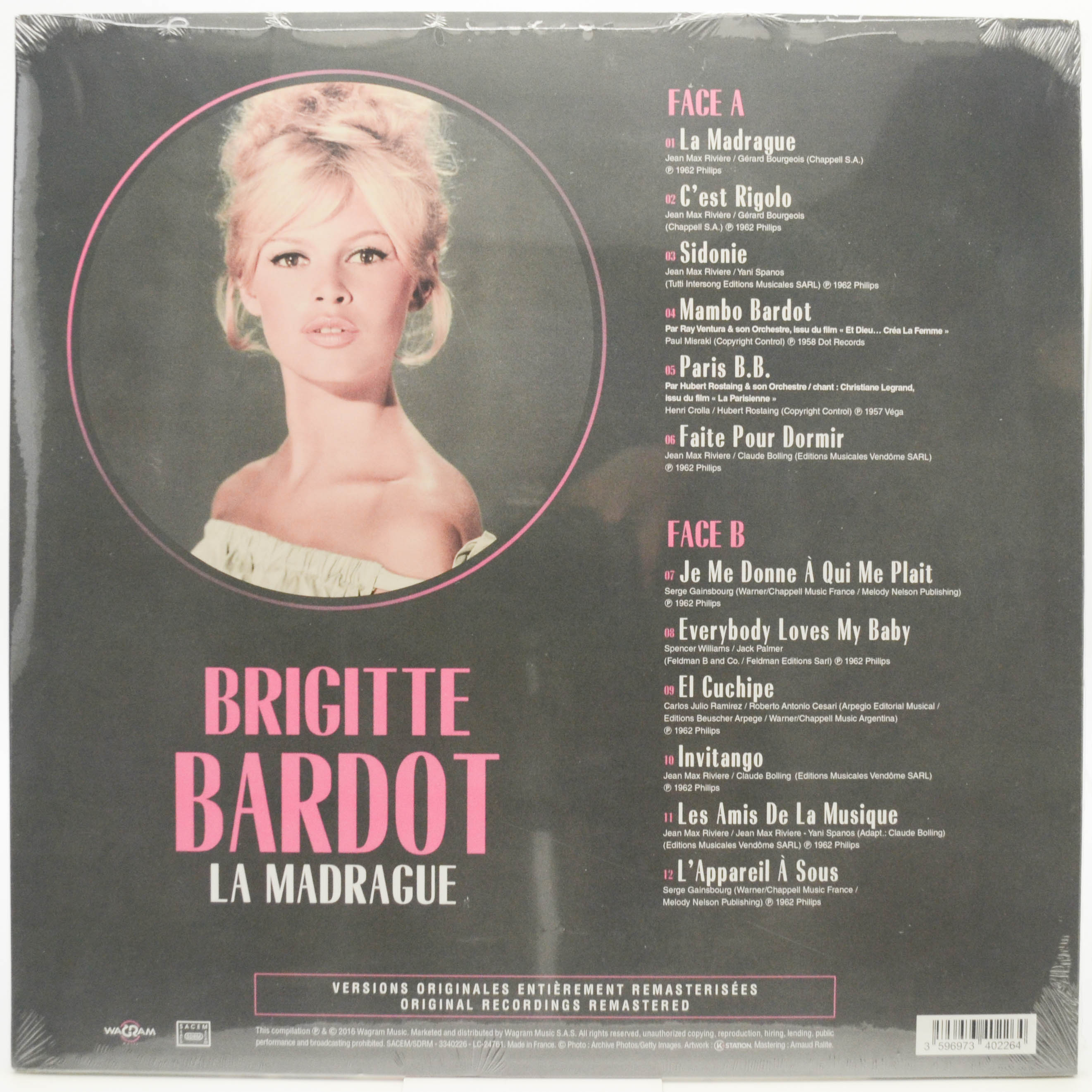 Виниловая пластинка Brigitte Bardot — La Madrague (France), 2016