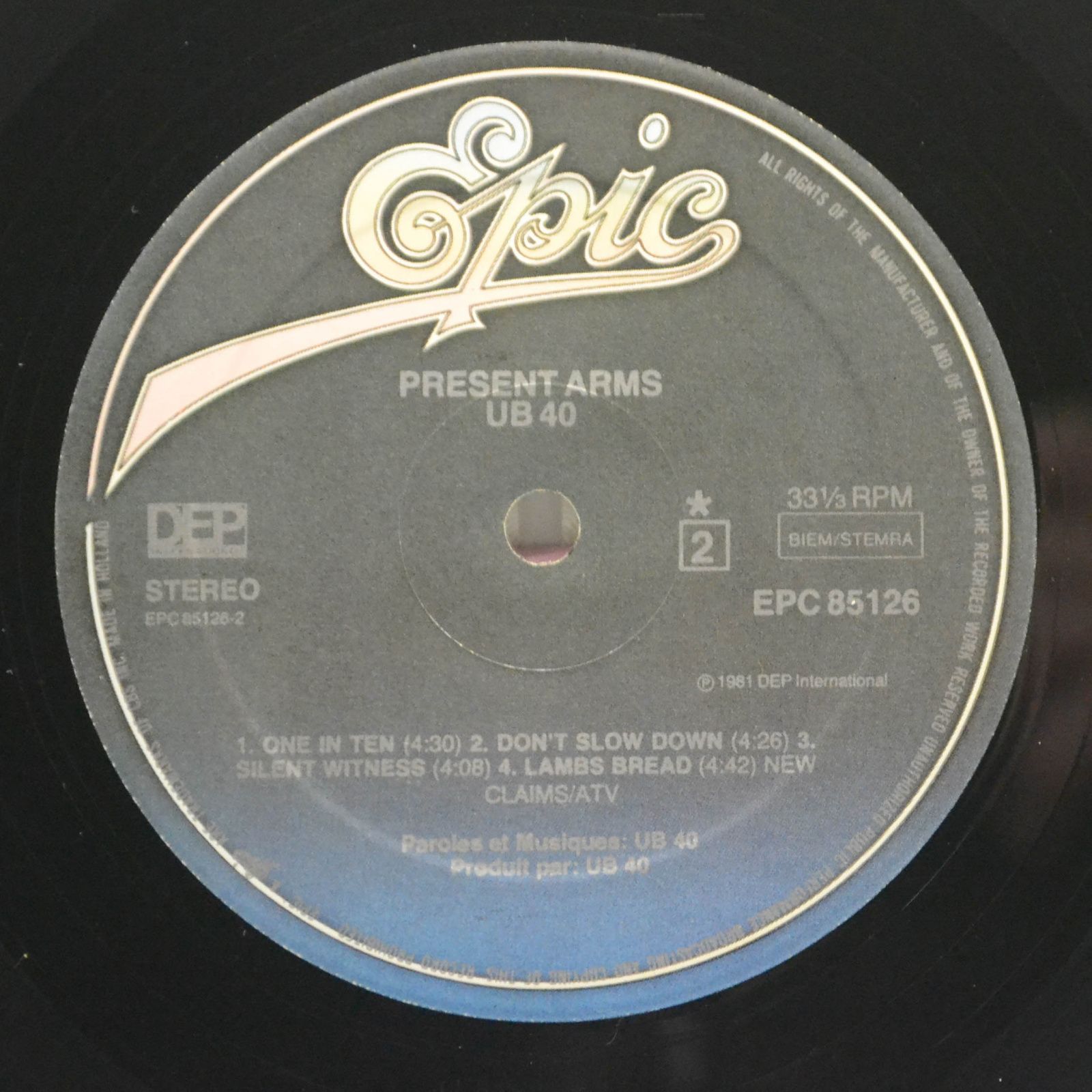 UB40 — Present Arms, 1981
