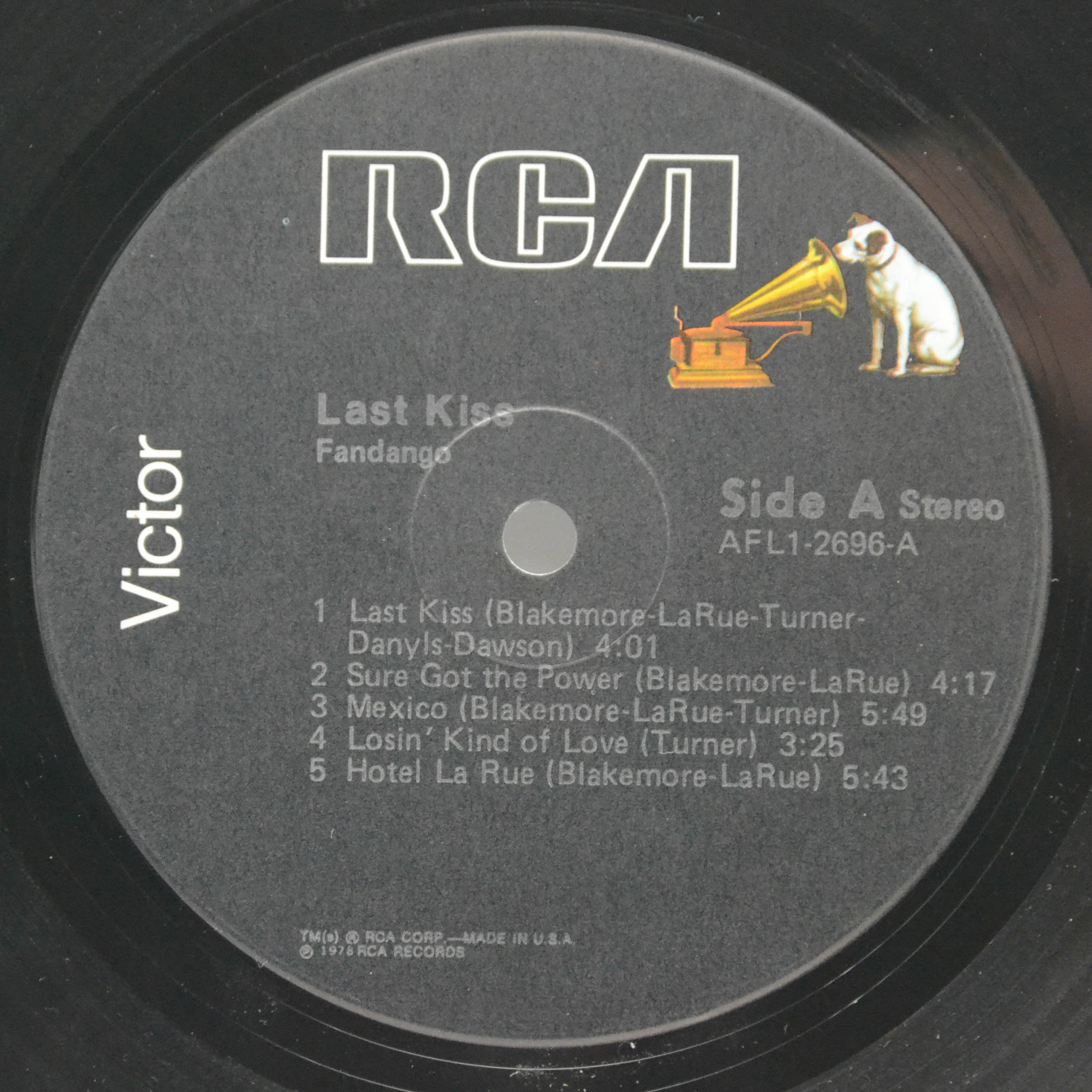 Fandango — Last Kiss, 1978