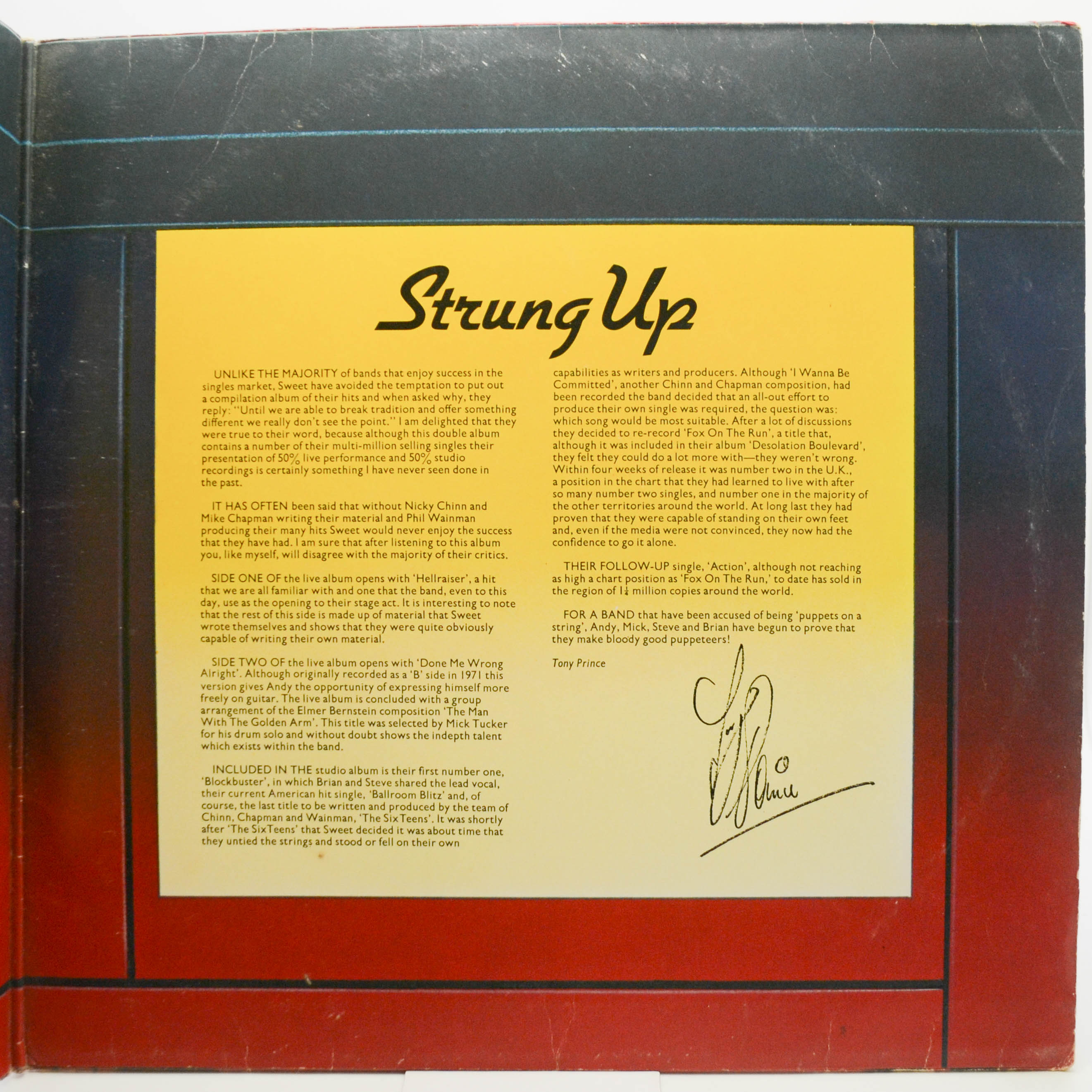 Sweet — Strung Up (2LP), 1975