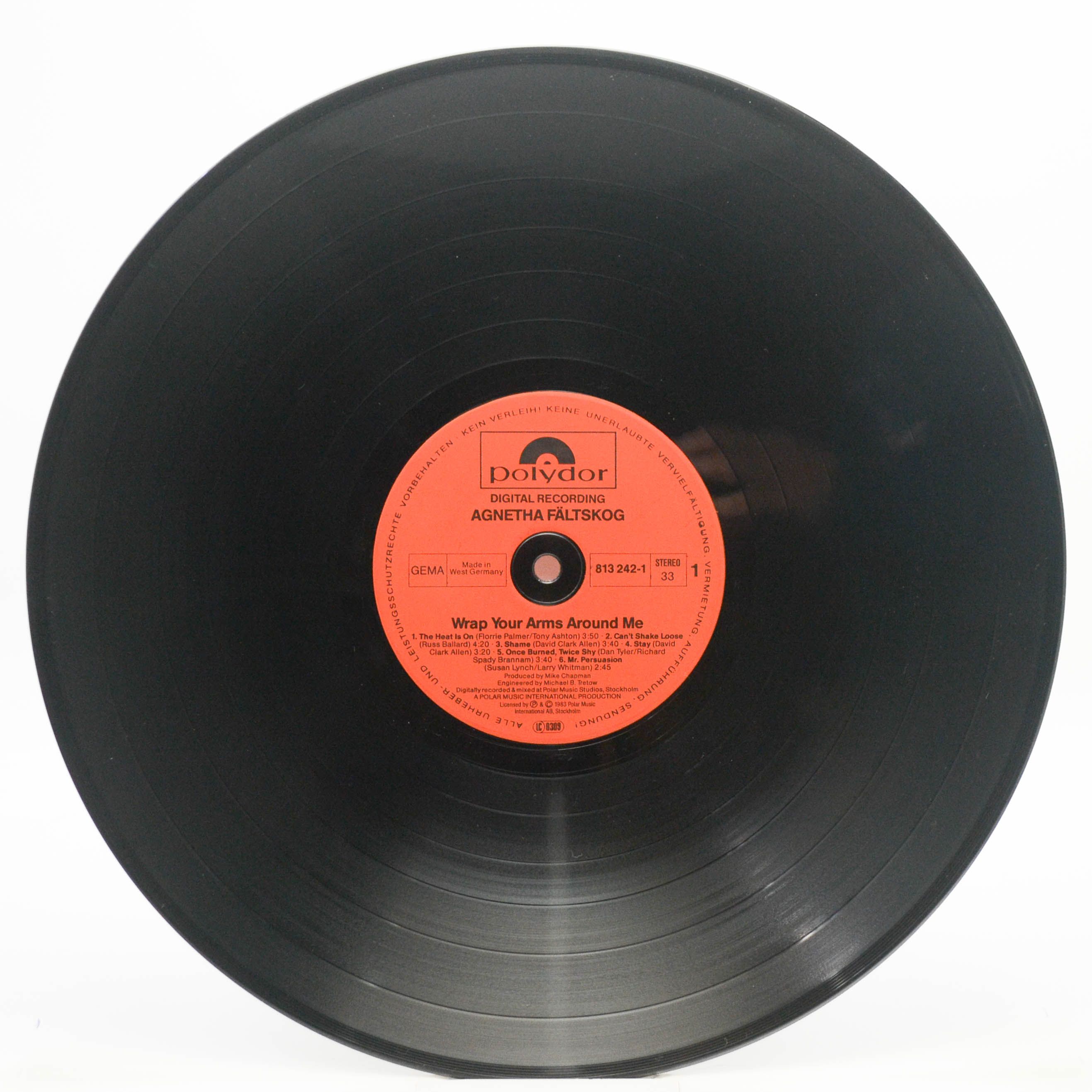 Виниловая пластинка Agnetha Fältskog — Wrap Your Arms Around Me, 1983
