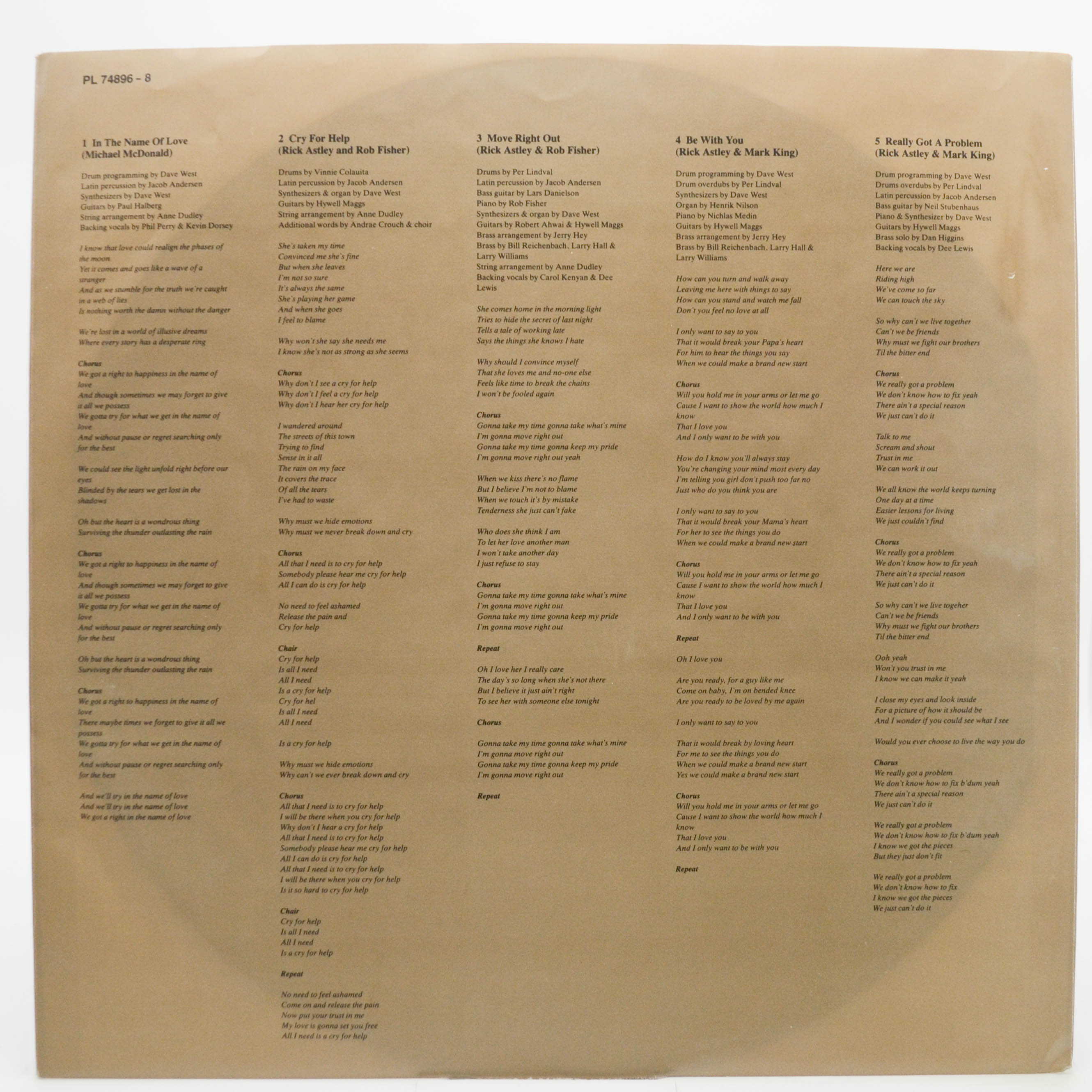 Rick Astley — Free, 1991