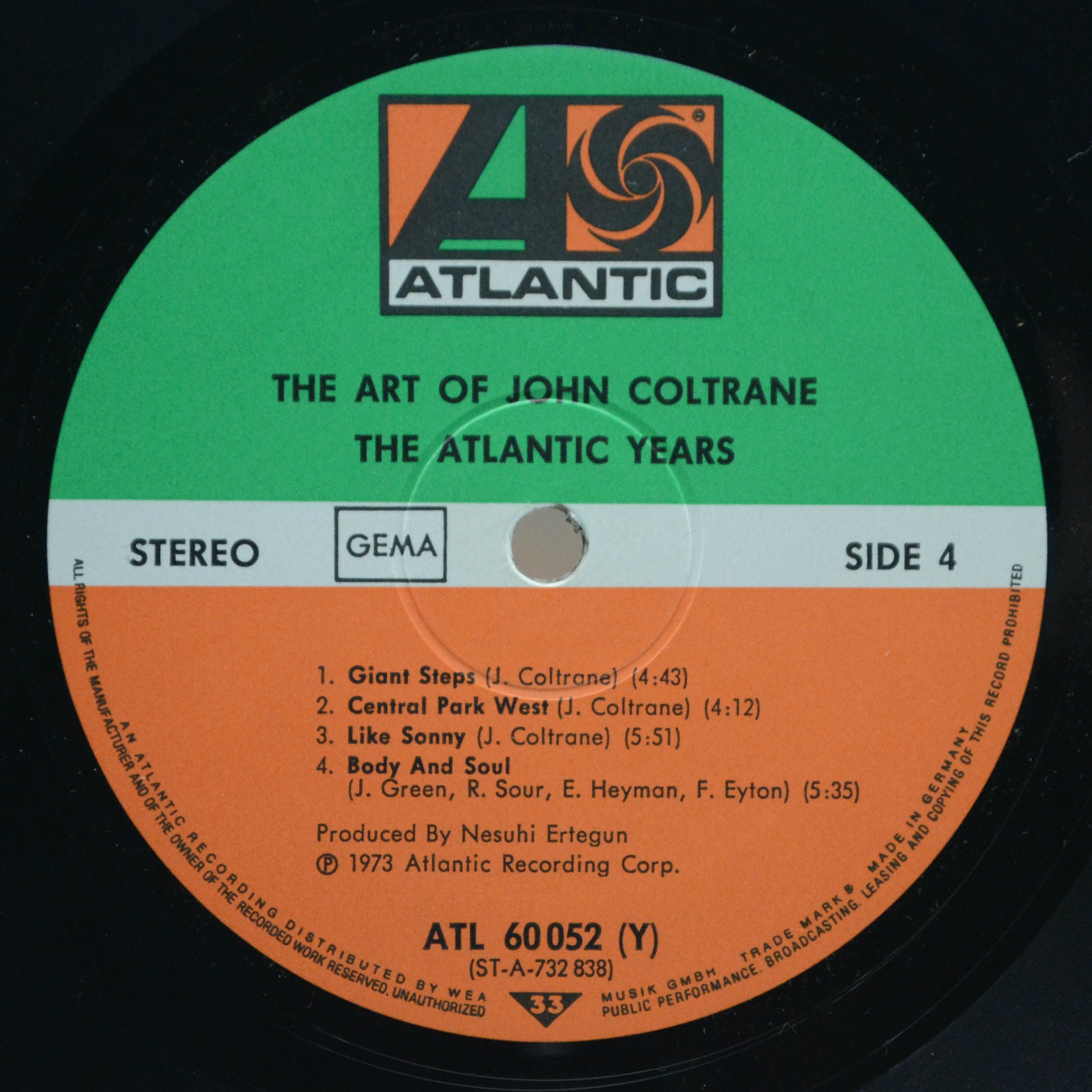 John Coltrane — The Art Of John Coltrane / The Atlantic Years (2LP), 1974