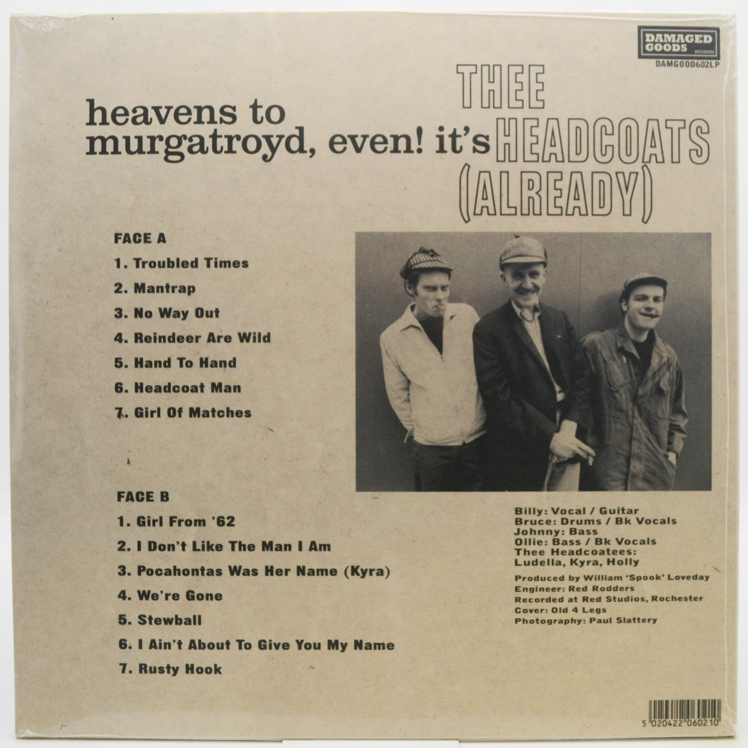 Виниловая пластинка Thee Headcoats — Heavens To Murgatroyd, Even! It's Thee Headcoats (Already) (UK), 1990