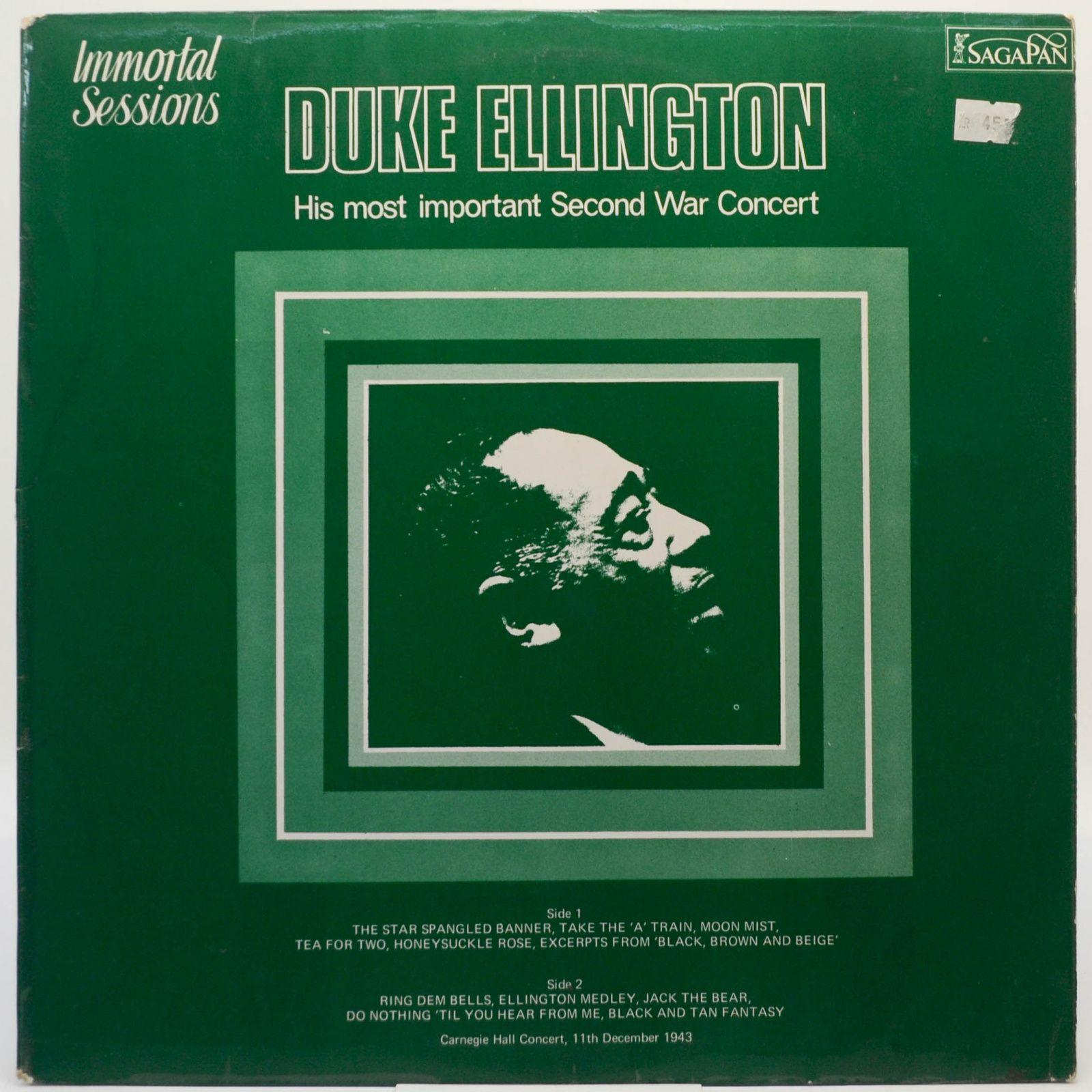 Duke Ellington — His Most Important Second War Concert: Carnegie Hall 1943, 1971