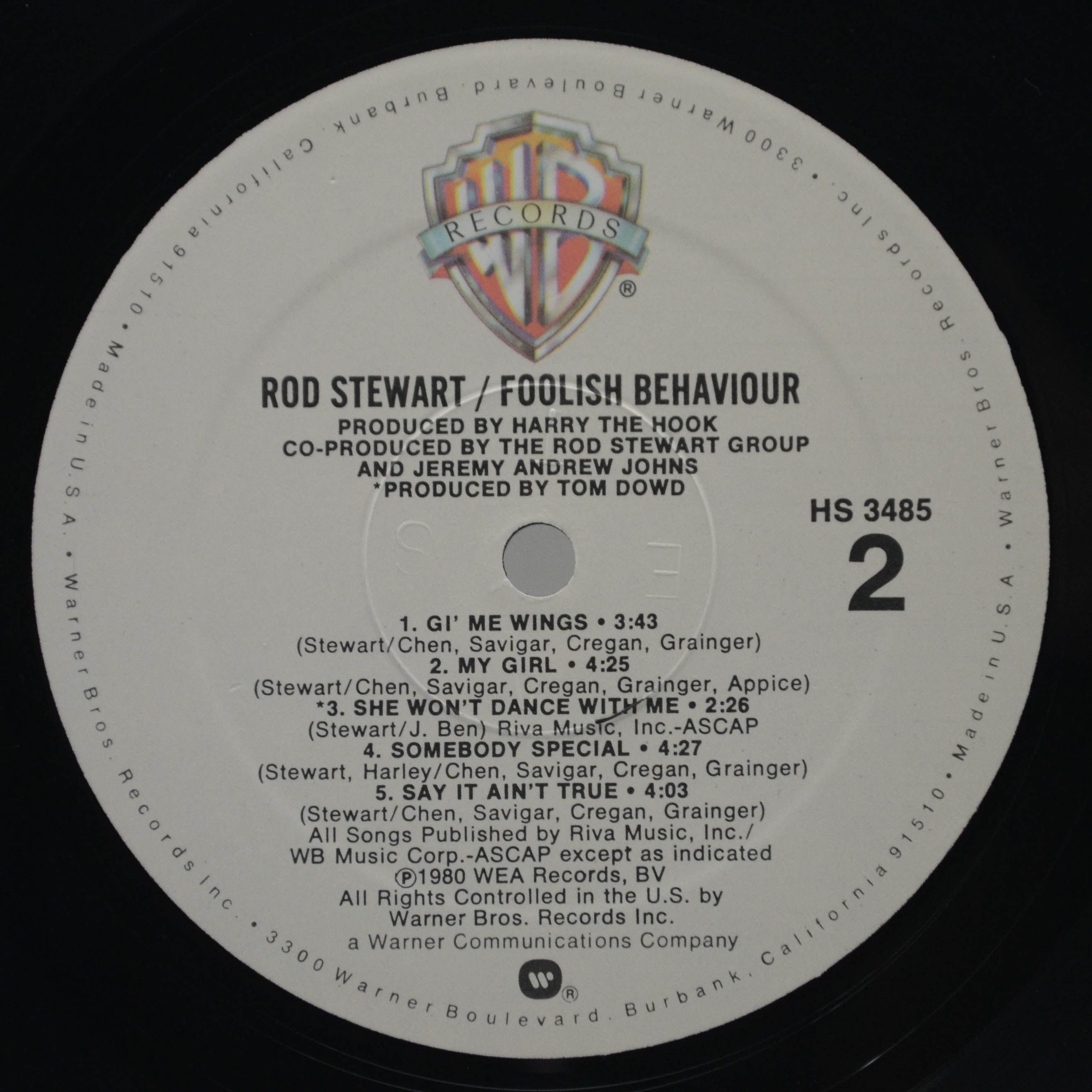 Rod Stewart — Foolish Behaviour (USA), 1980