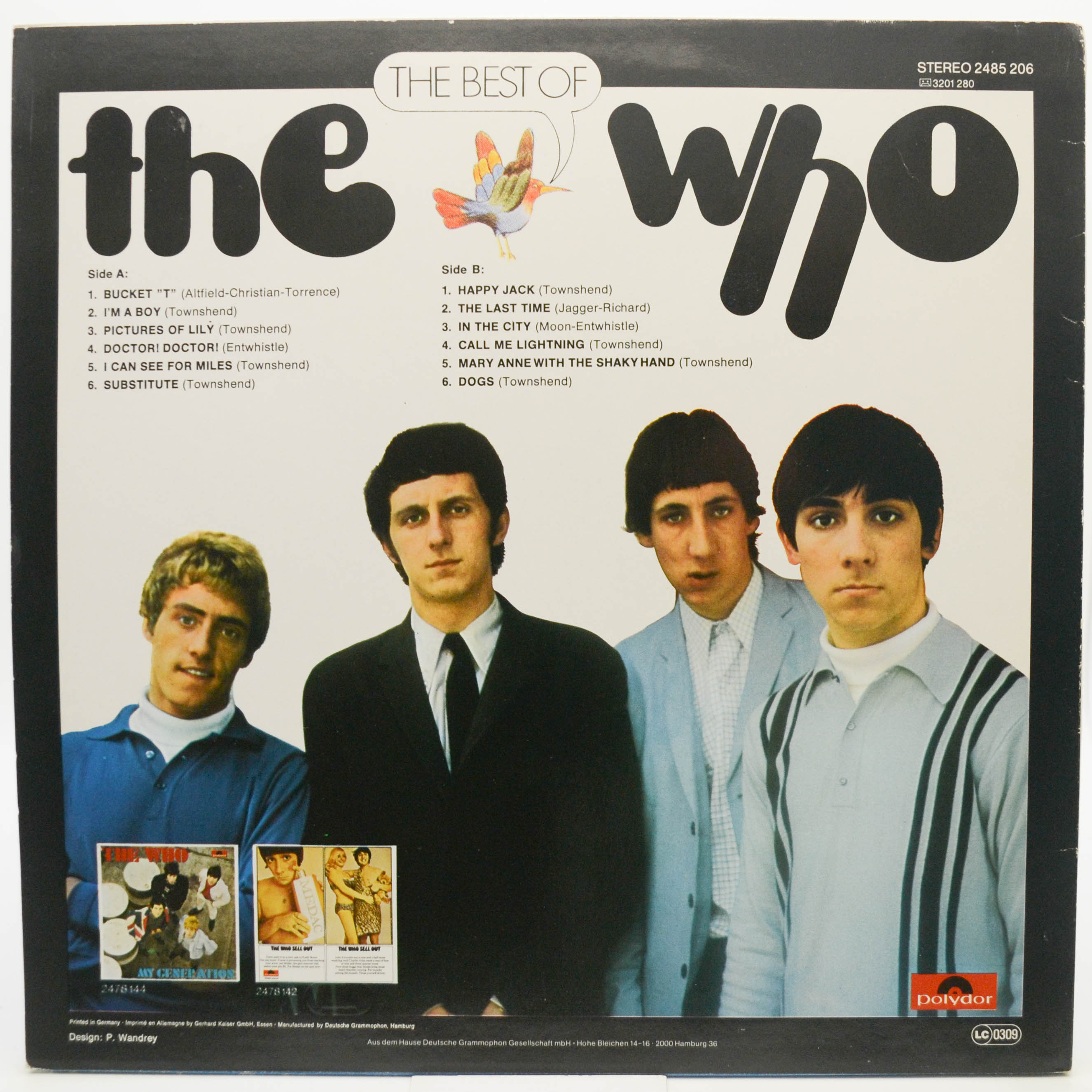 Виниловая пластинка Who — The Best Of The Who, 1968