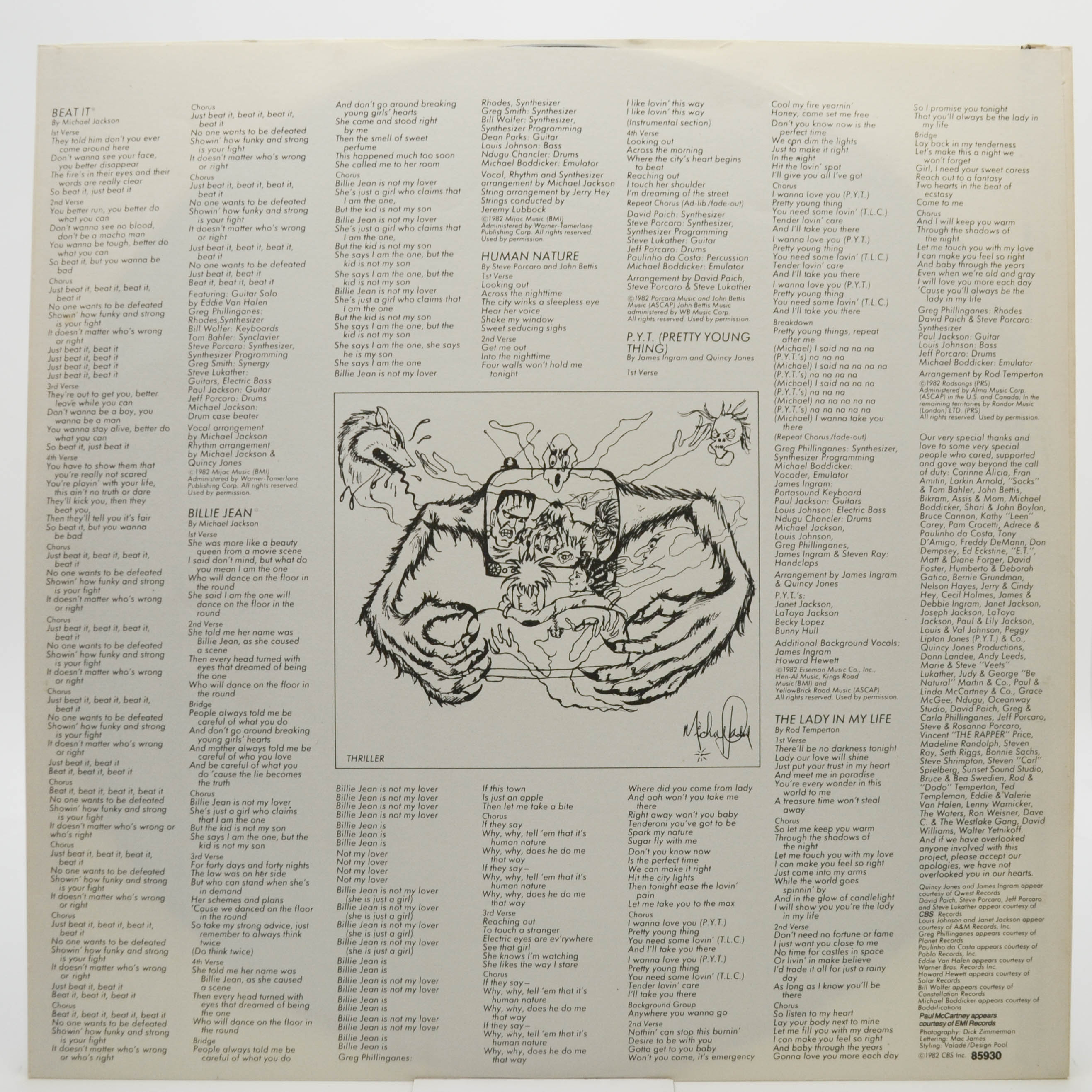 Michael Jackson — Thriller, 1982